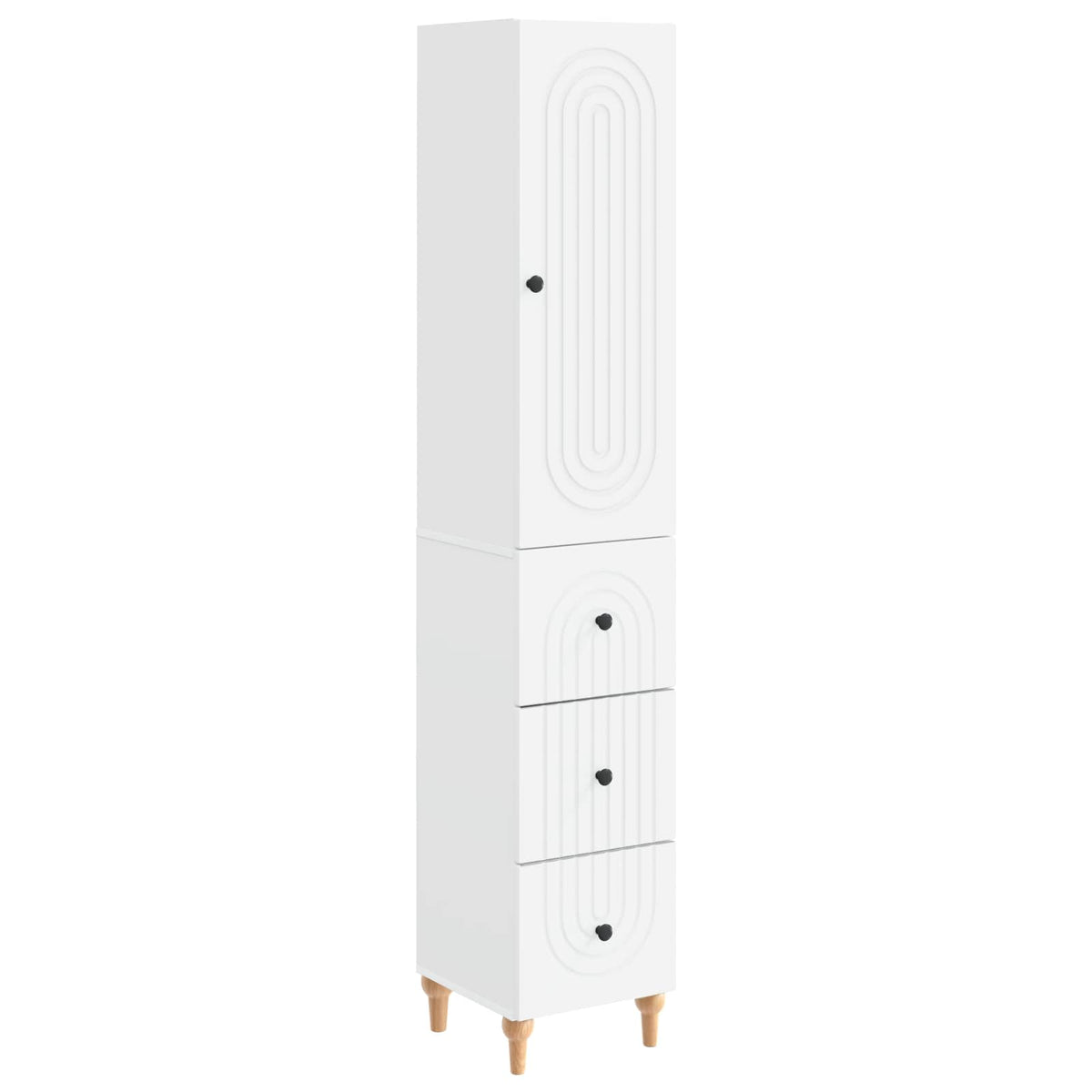 Cabinet Set 2 pcs 33 x 34.5 x 90 cm Engineered Wood