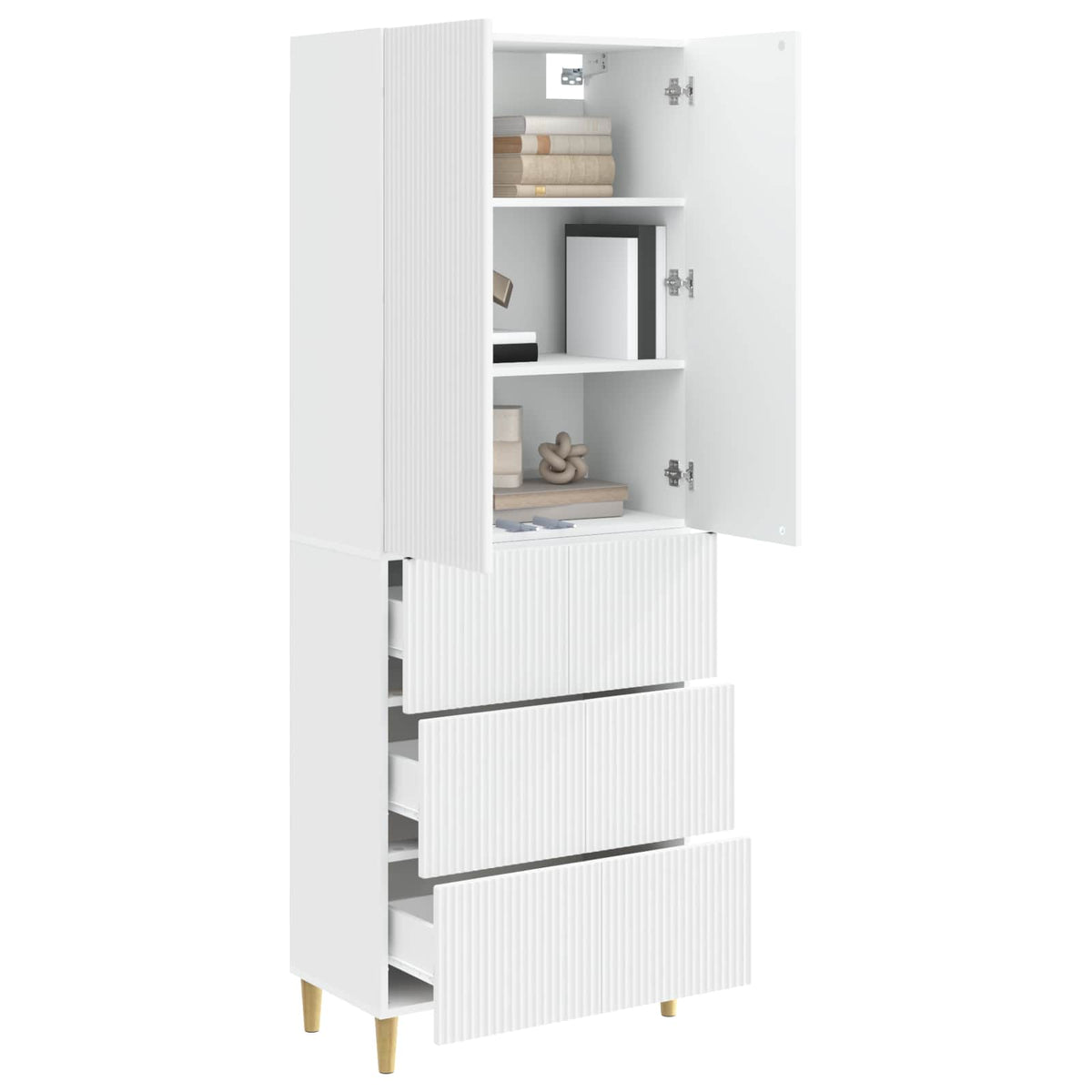 Cabinet Set 2 pcs 66 x 34.5 x 90 cm Engineered Wood