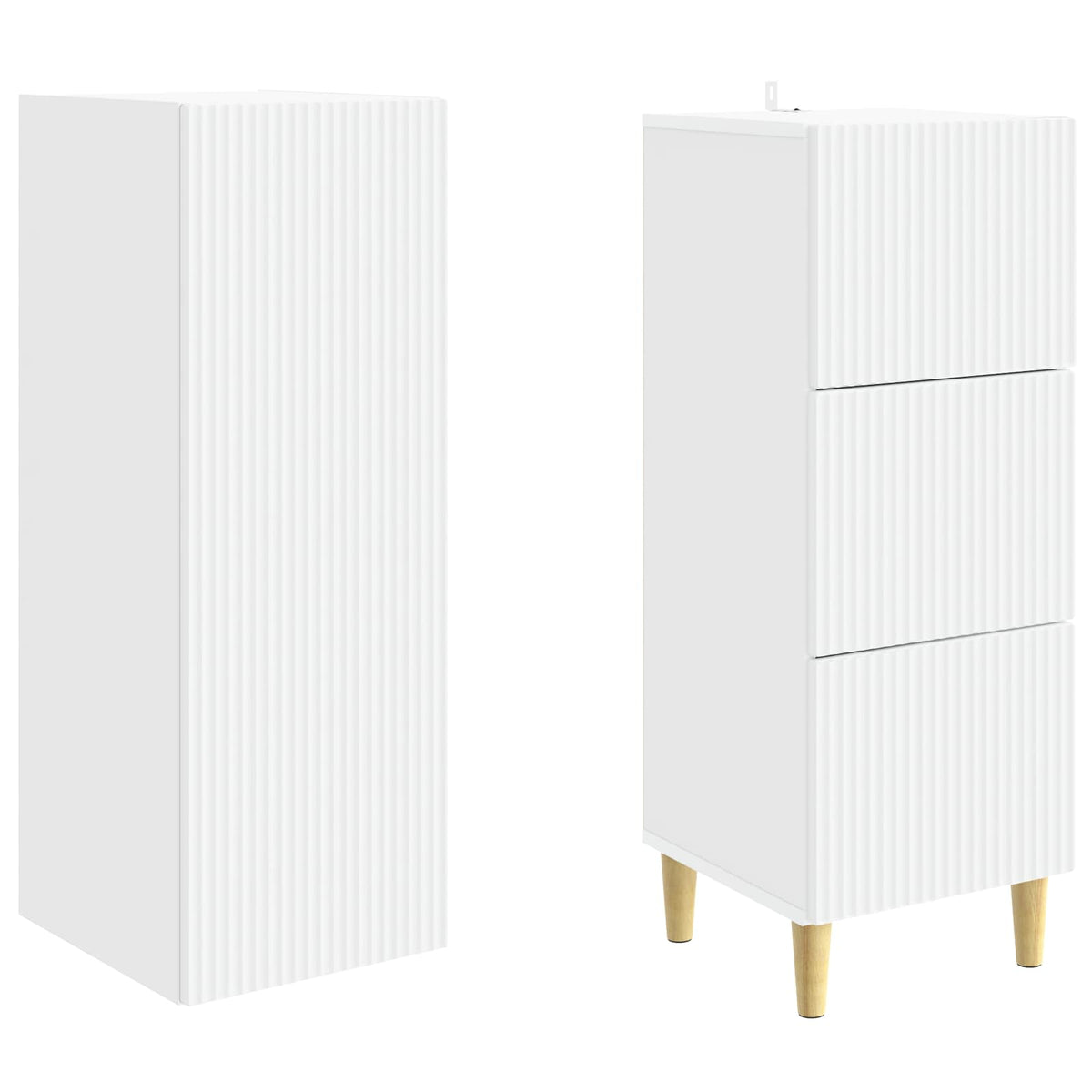 Cabinet Set 2 pcs 33 x 34.5 x 90 cm Engineered Wood