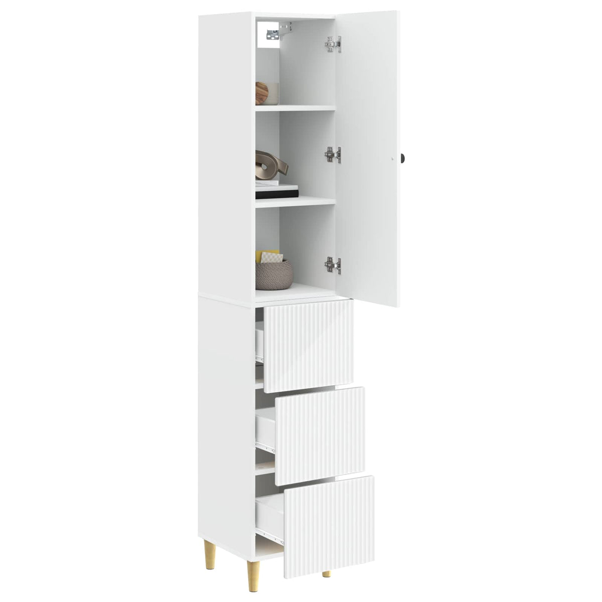 Cabinet Set 2 pcs 33 x 34.5 x 90 cm Engineered Wood