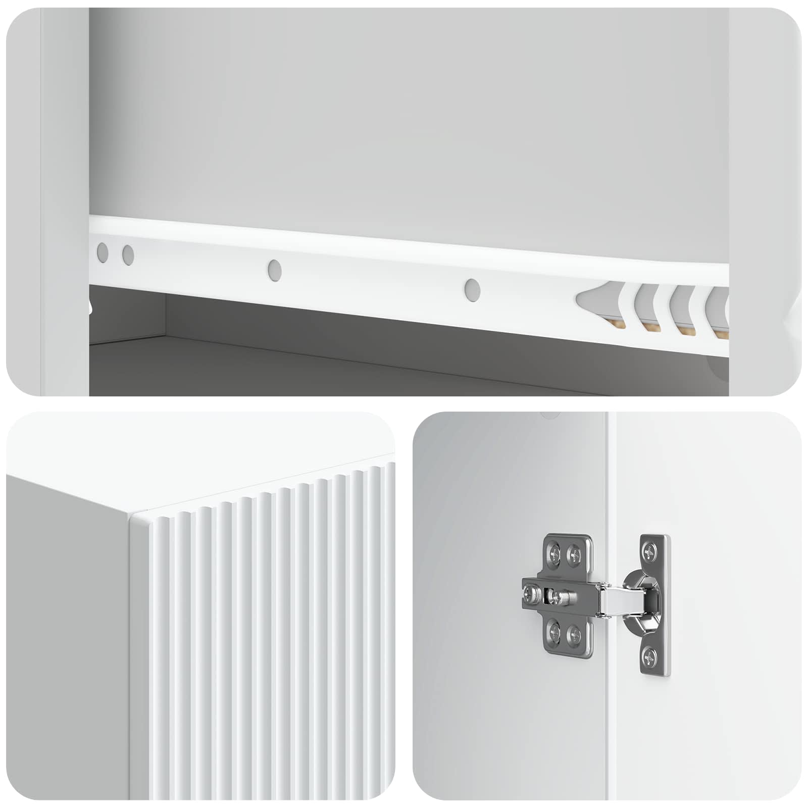 Cabinet Set 2 pcs White 66 x 34.5 x 90 cm Engineered Wood