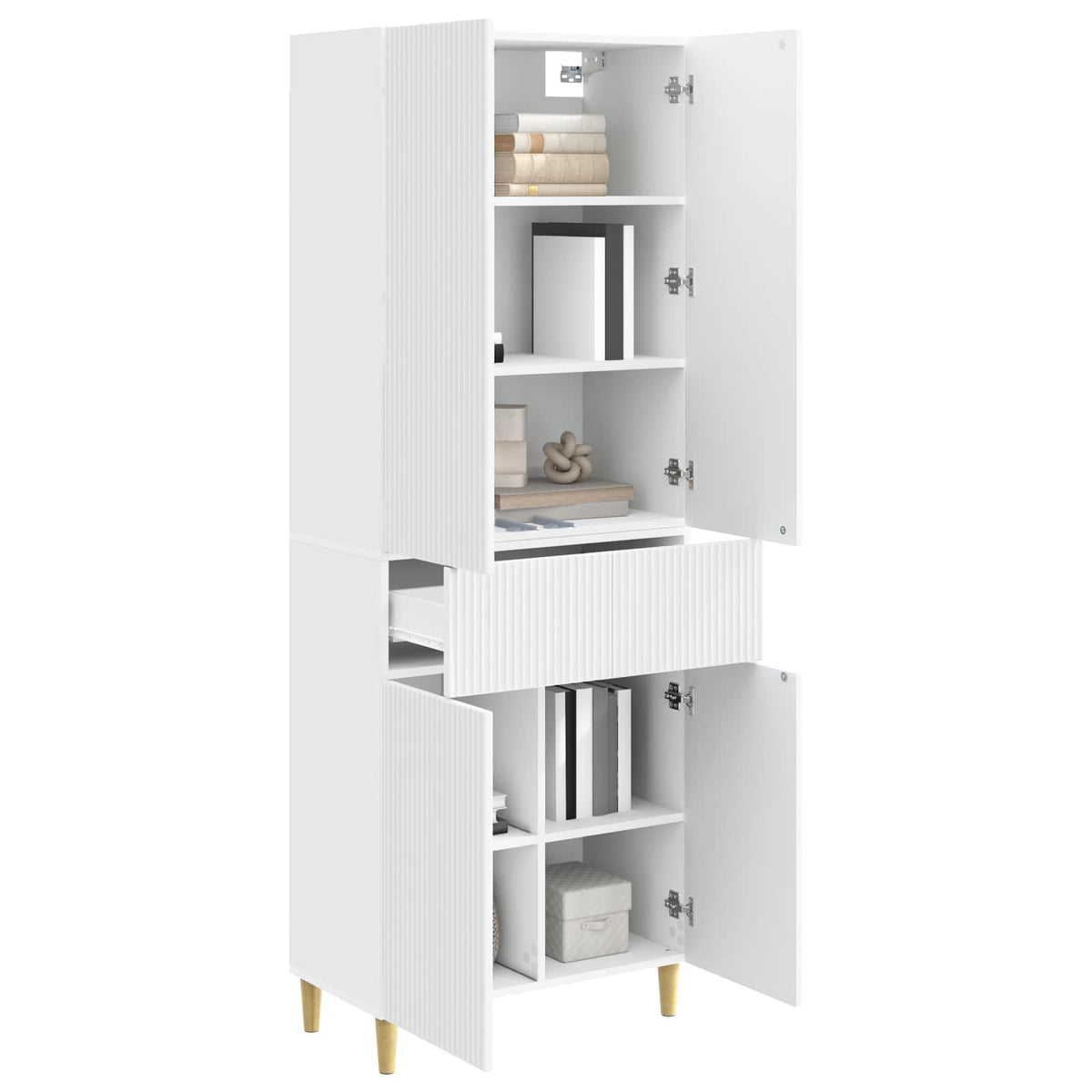 Cabinet Set 2 pcs 66 x 34.5 x 90 cm Engineered Wood