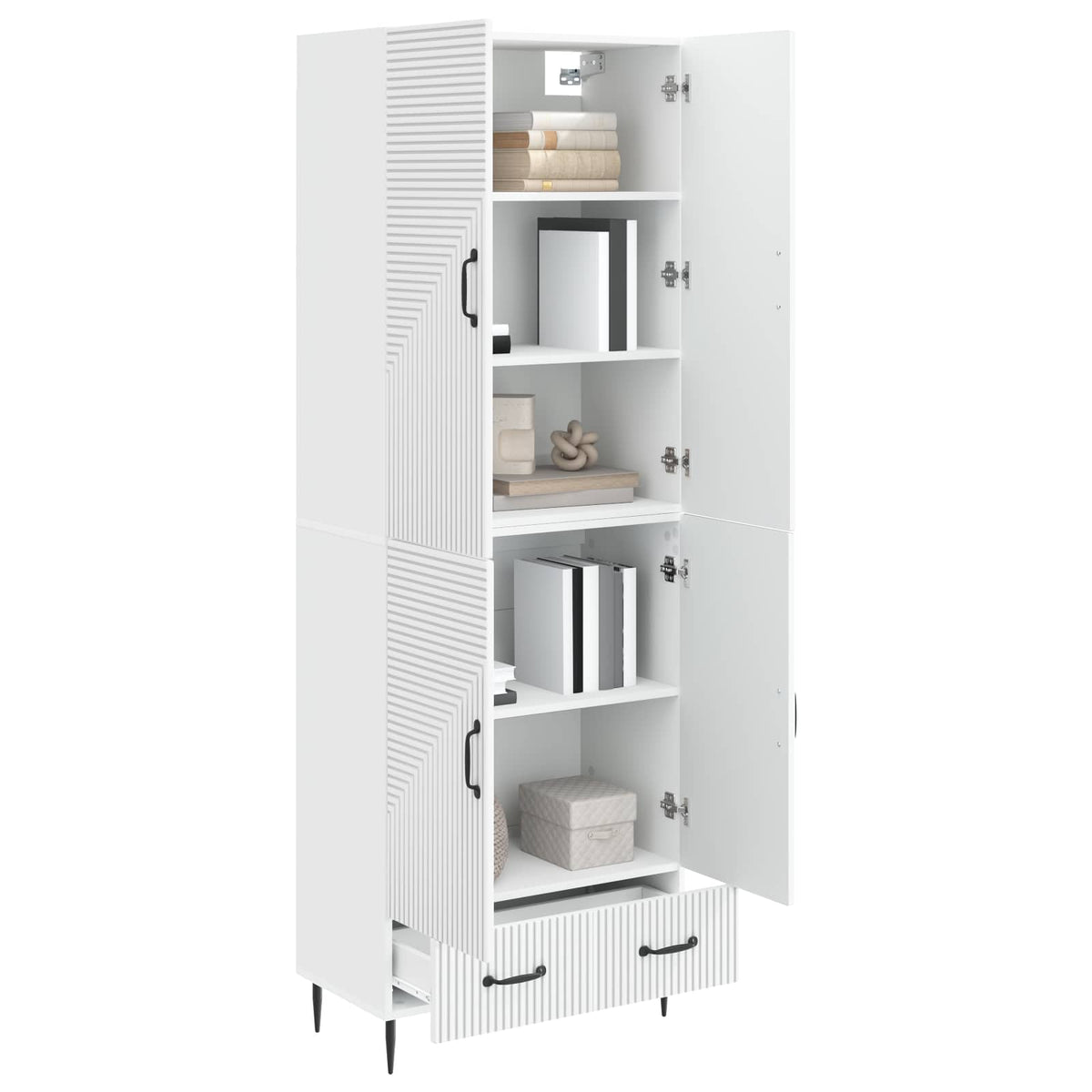 Cabinet Set 2 pcs 66 x 34.5 x 95 cm Engineered Wood