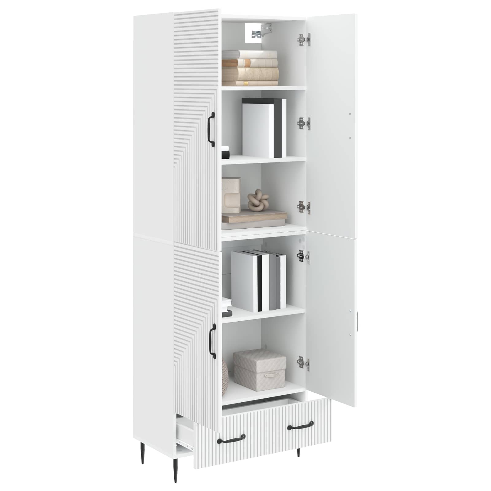 Cabinet Set 2 pcs 66 x 34.5 x 95 cm Engineered Wood