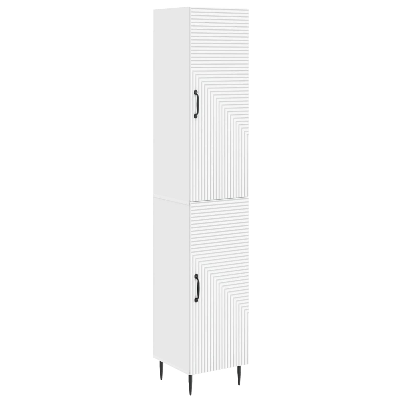 Cabinet Set 2 pcs White 33 x 34.5 x 89.5 cm Engineered Wood