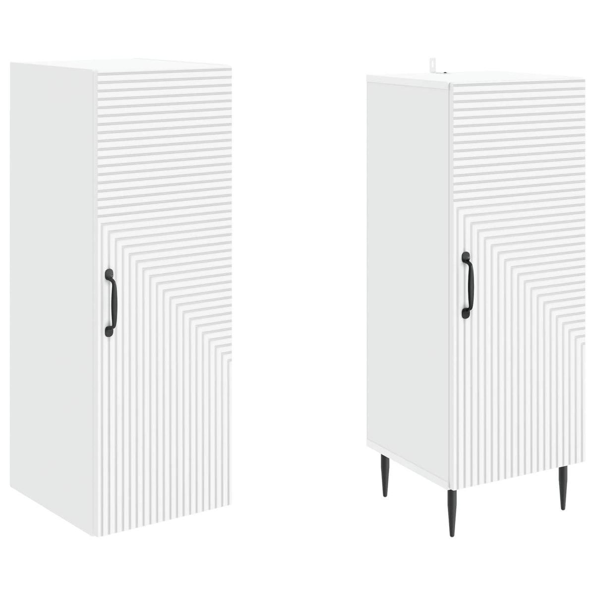 Cabinet Set 2 pcs White 33 x 34.5 x 89.5 cm Engineered Wood