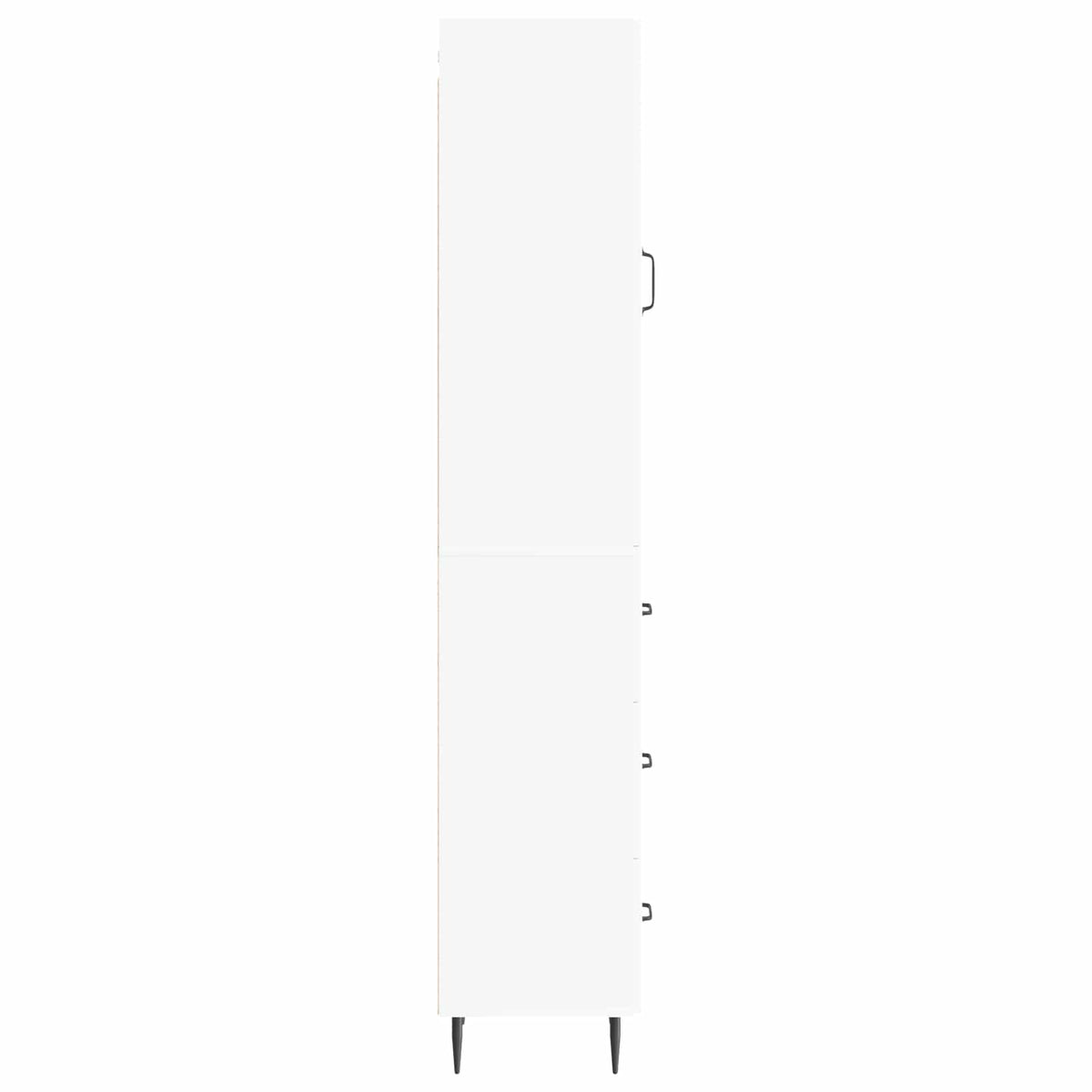 Cabinet Set 2 pcs White 33 x 34.5 x 90 cm Engineered Wood