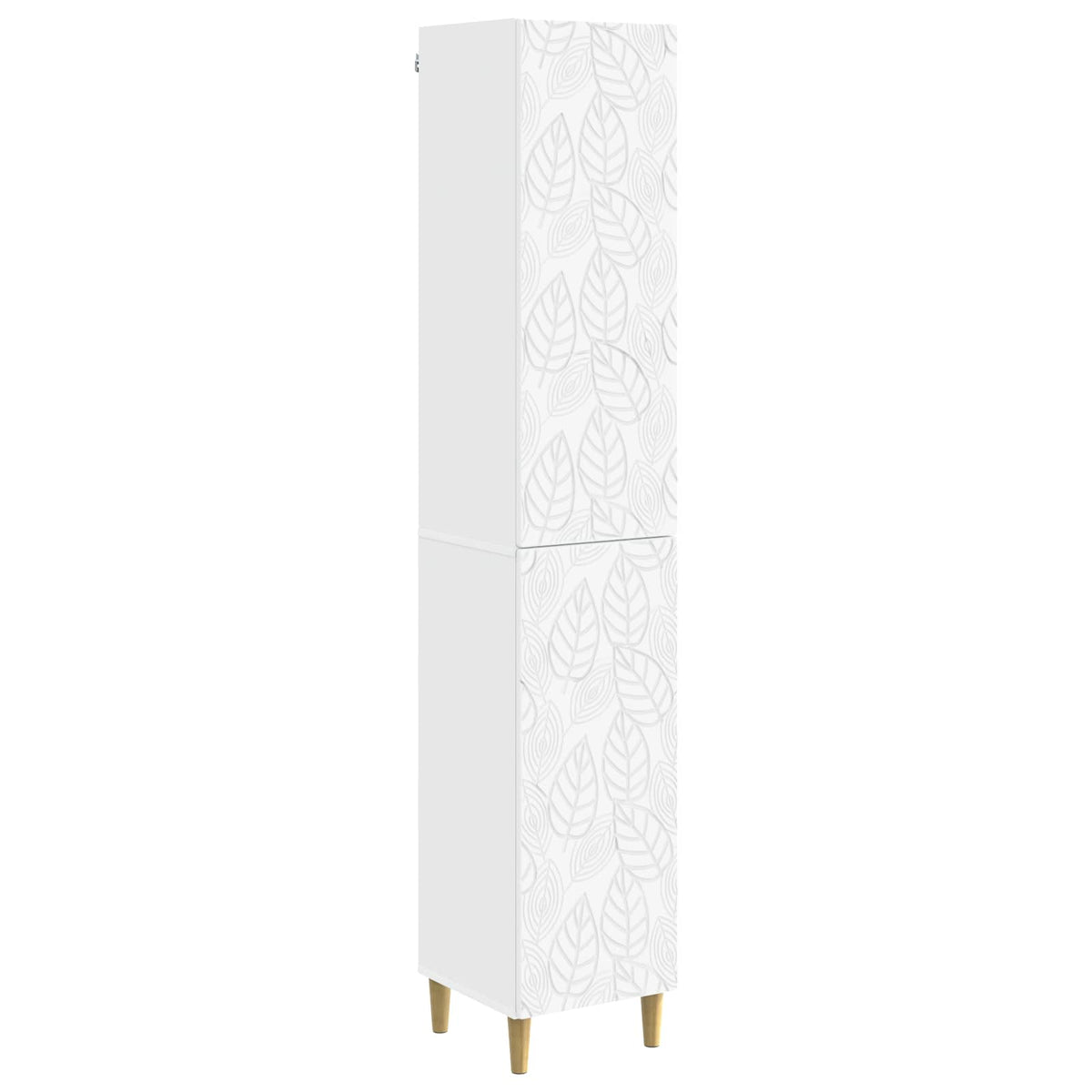 Cabinet Set 2 pcs White Engineered Wood
