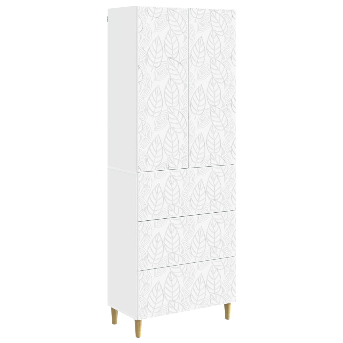 Cabinet Set 2 pcs White 66 x 34.5 x 90 cm Engineered Wood