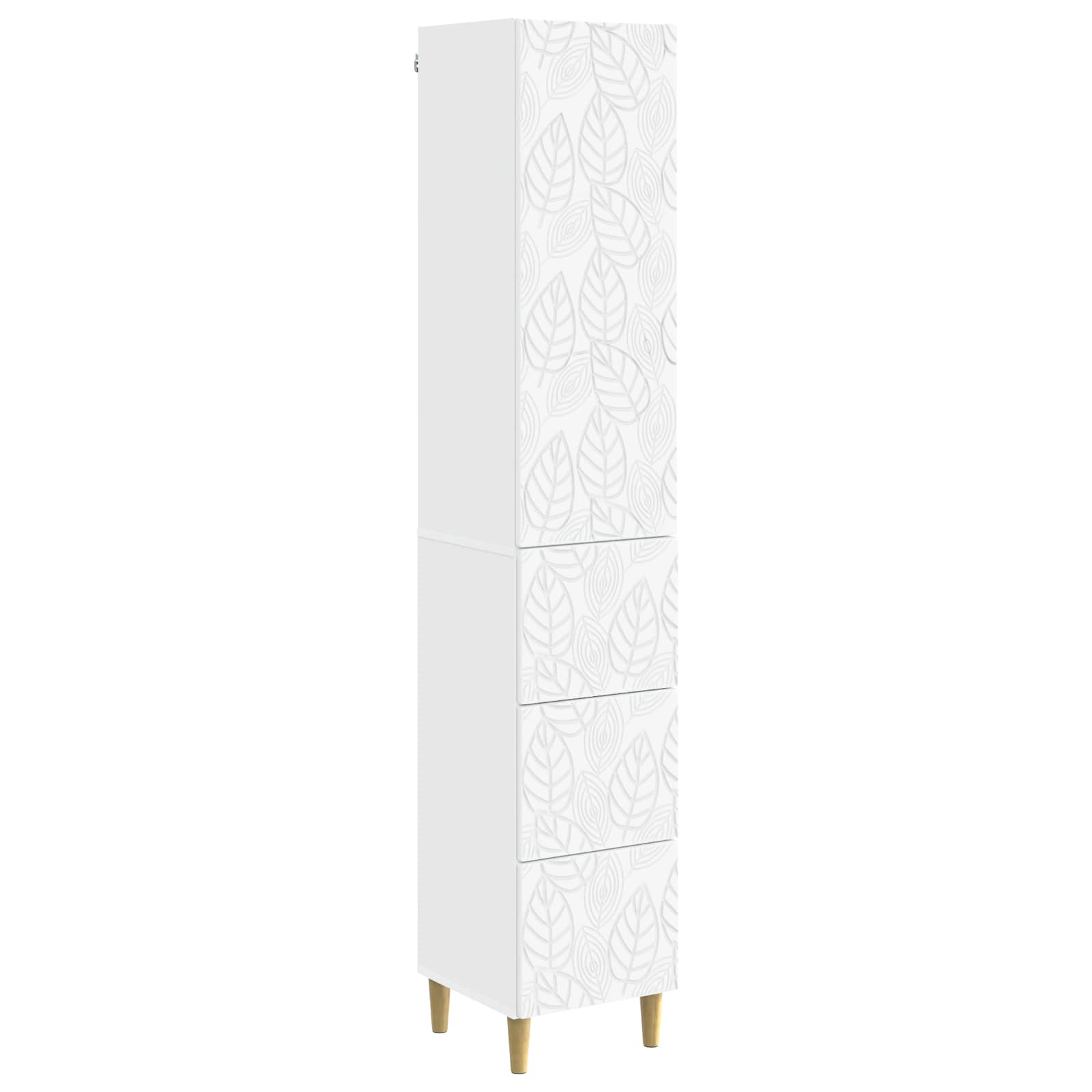 Cabinet Set 2 pcs White 33 x 34.5 x 90 cm Engineered Wood