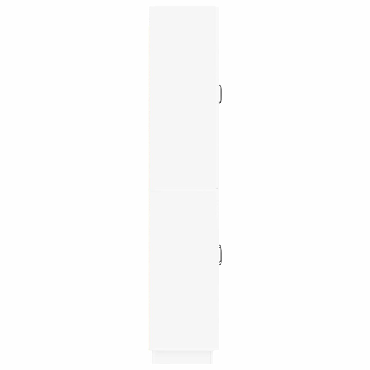 Cabinet Set 2 pcs White Engineered Wood