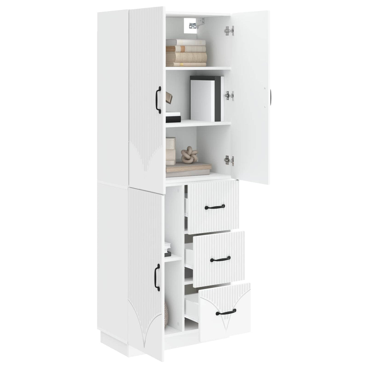 Cabinet Set 2 pcs Engineered Wood