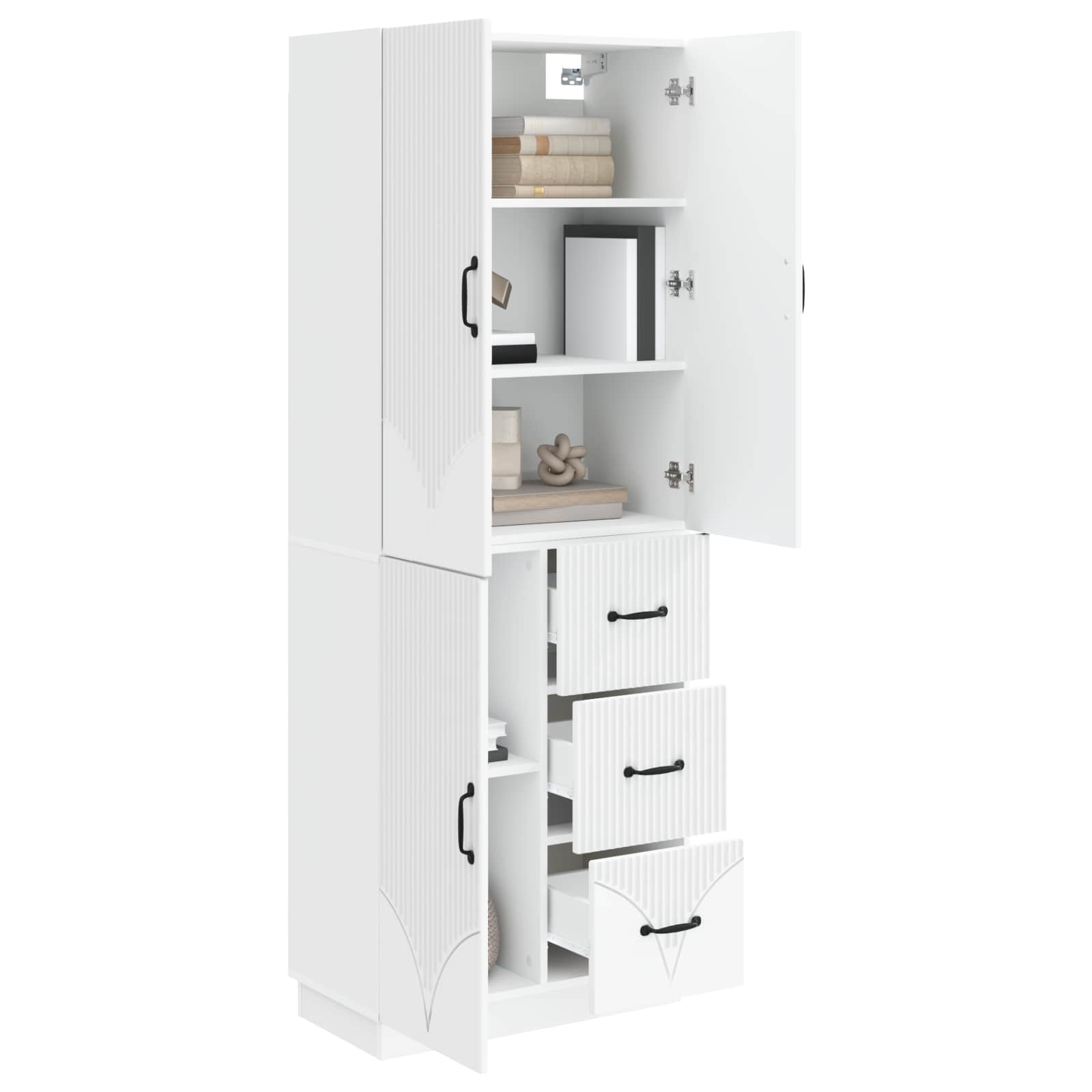 Cabinet Set 2 pcs Engineered Wood