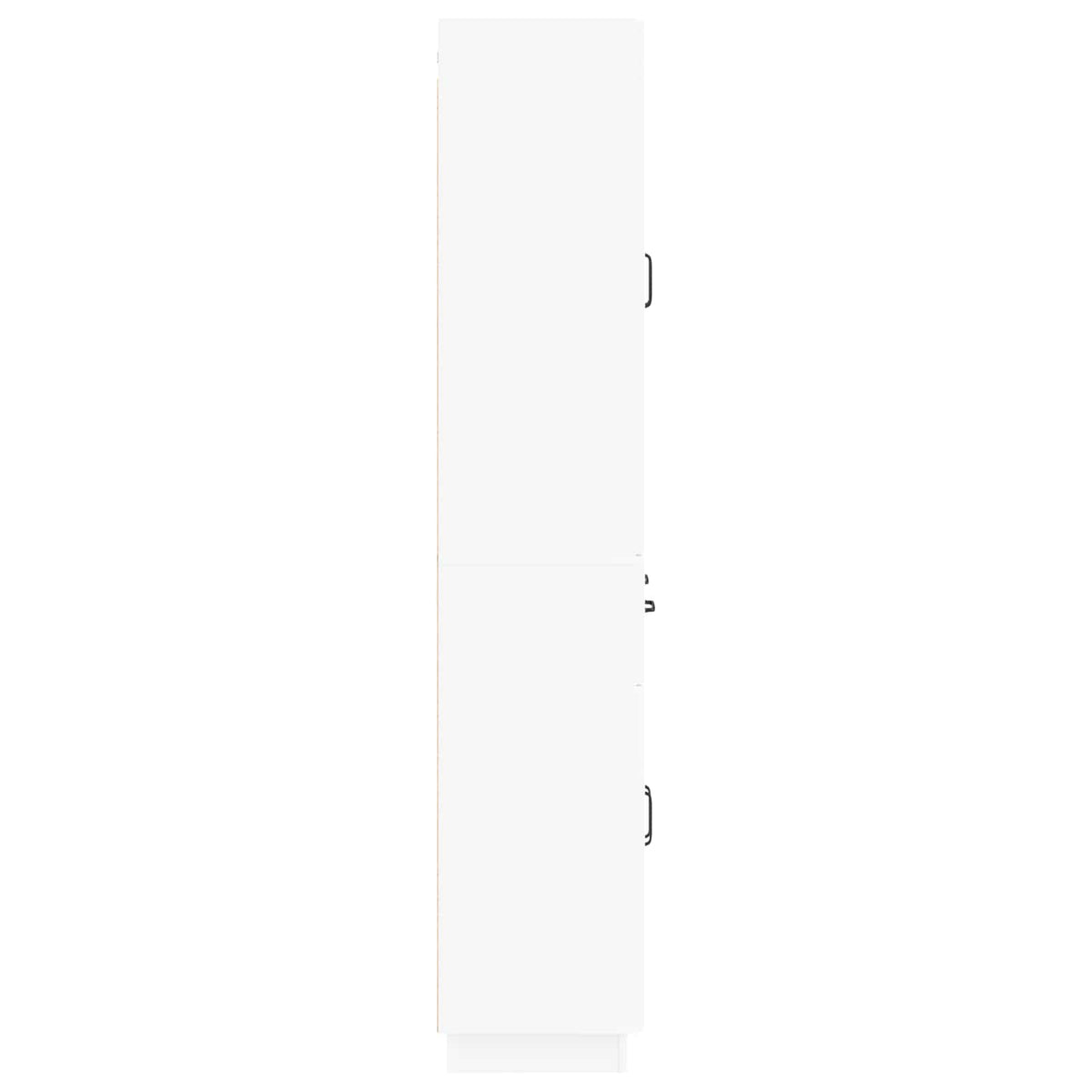 Cabinet Set 2 pcs White Engineered Wood