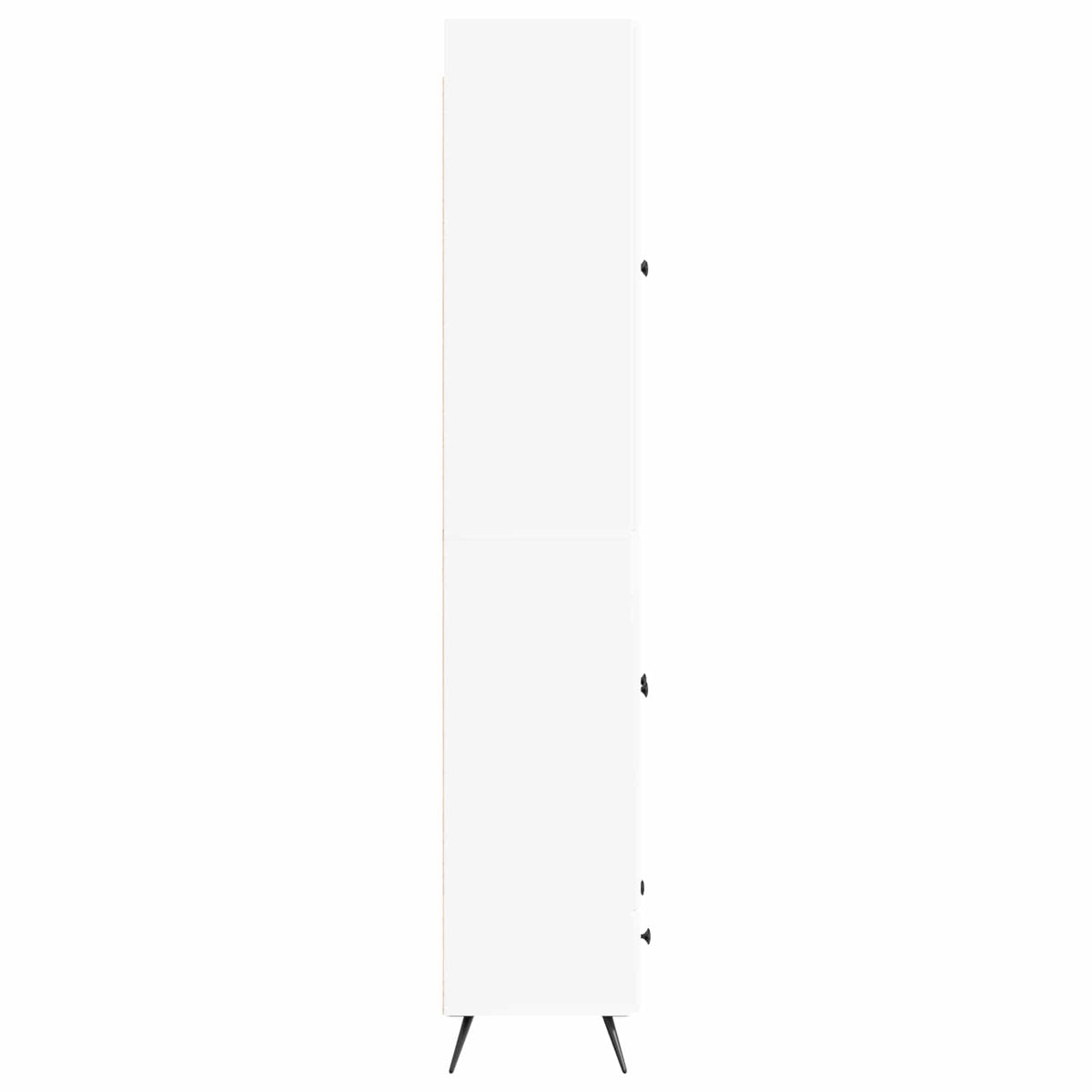 Cabinet Set 2 pcs White Engineered Wood