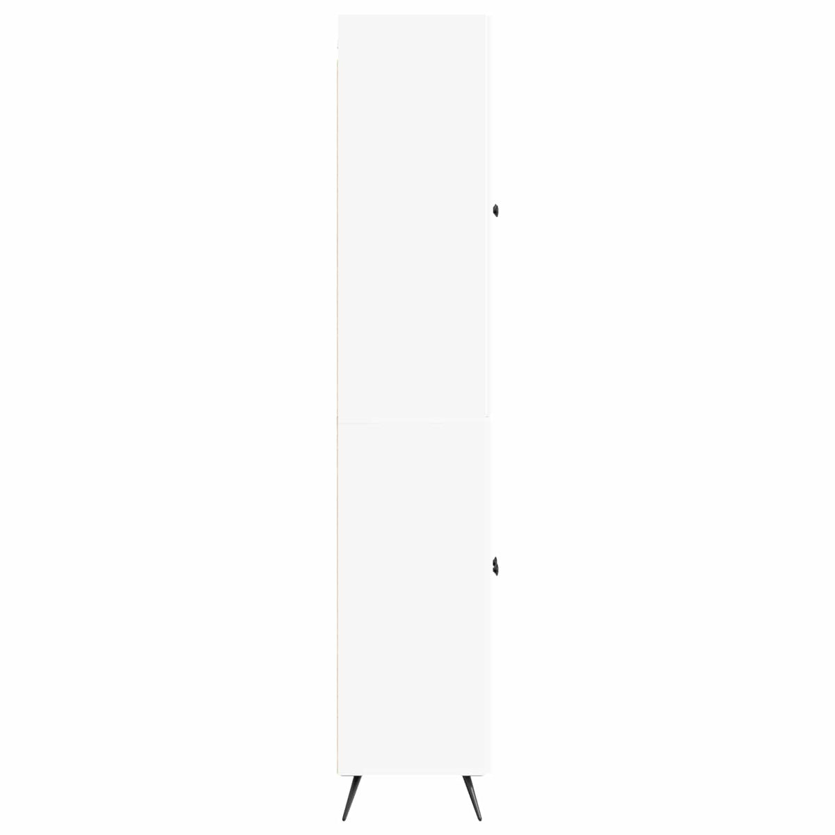 Cabinet Set 2 pcs White Engineered Wood