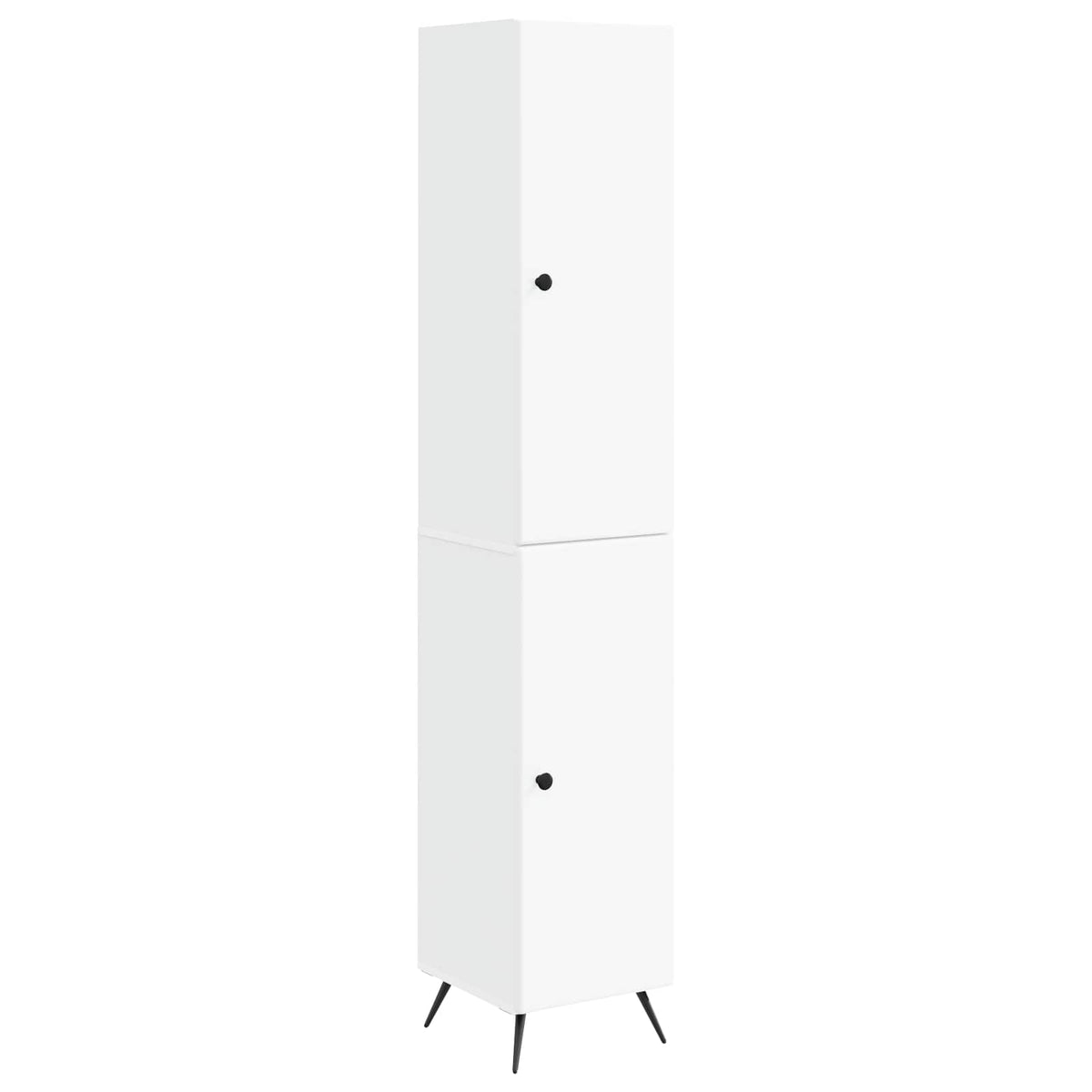 Cabinet Set 2 pcs White Engineered Wood