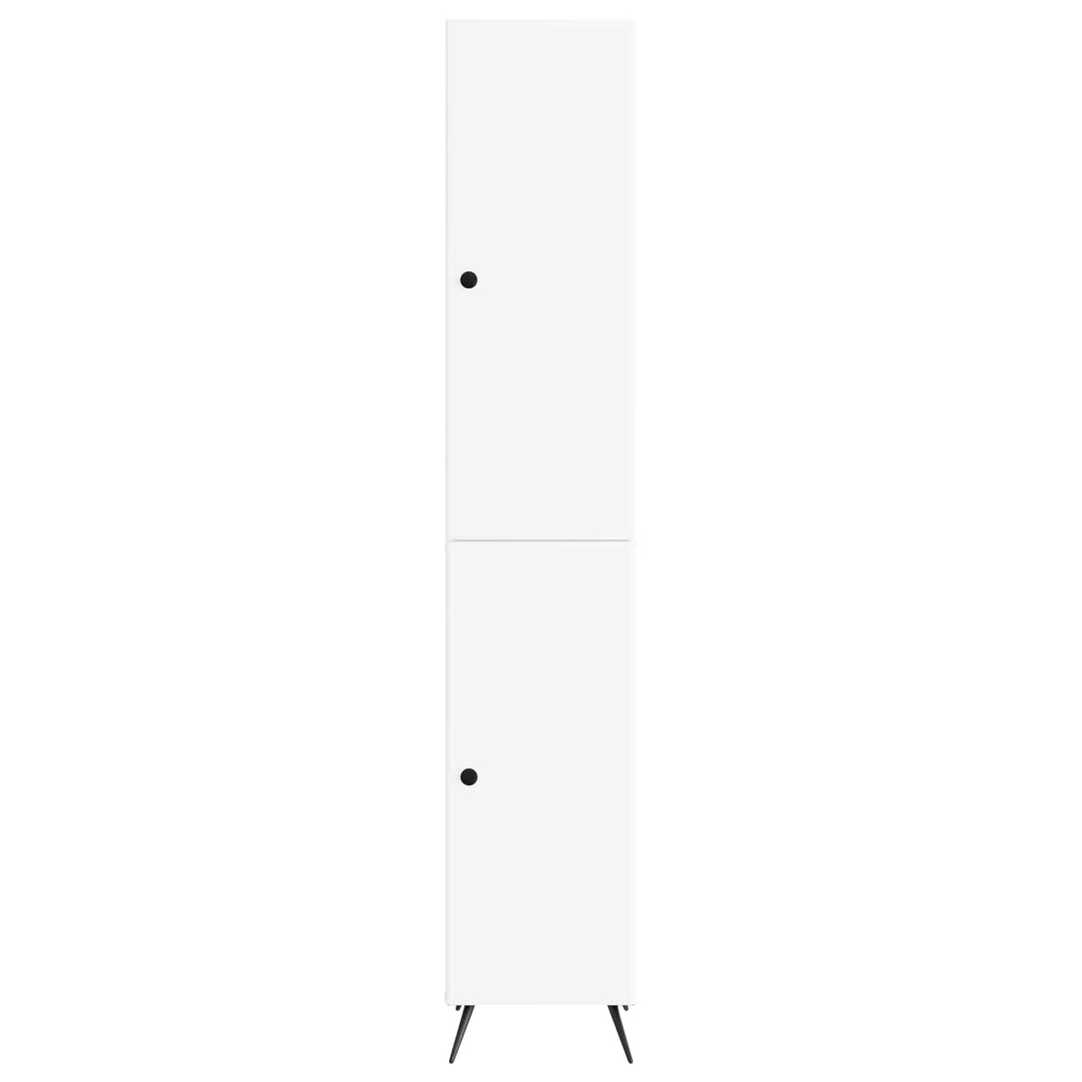 Cabinet Set 2 pcs White Engineered Wood