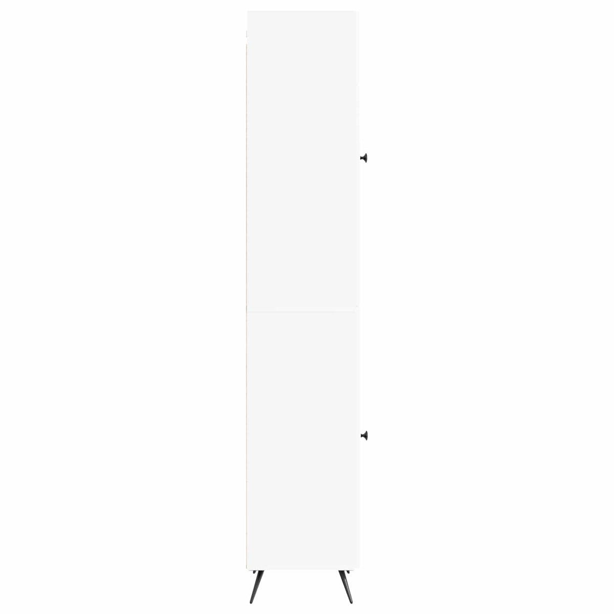 Cabinet Set 2 pcs White Engineered Wood