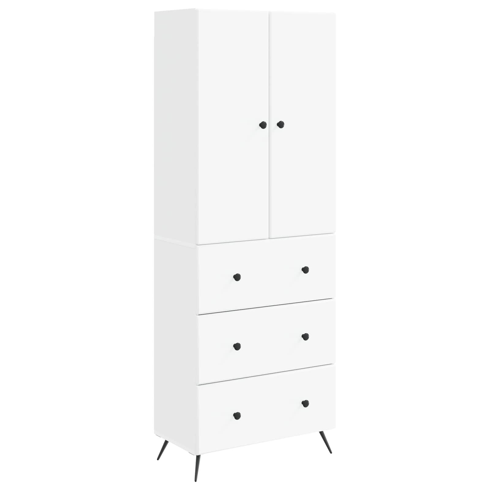 Cabinet Set 2 pcs White 66 x 34.5 x 90 cm Engineered Wood