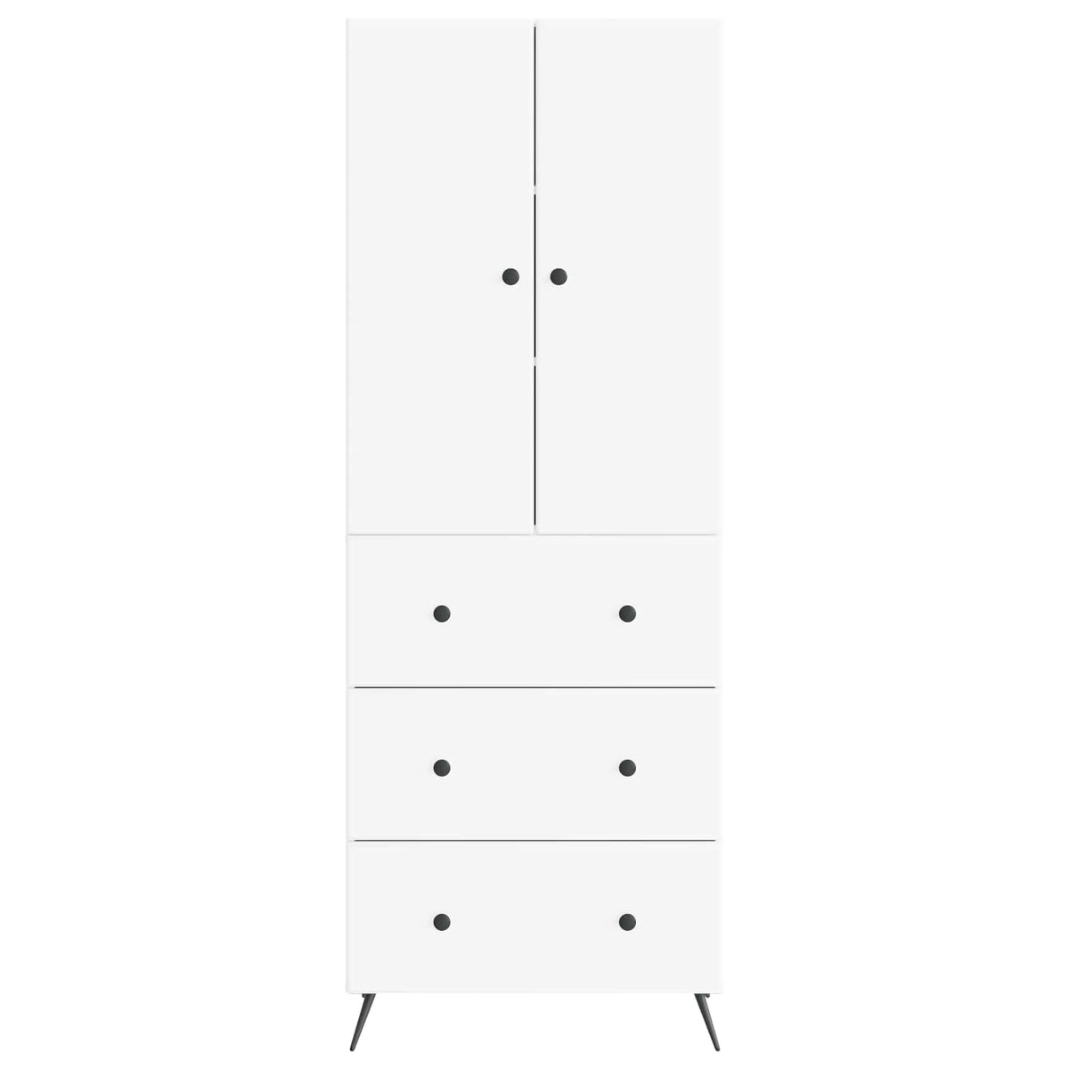 Cabinet Set 2 pcs White 66 x 34.5 x 90 cm Engineered Wood