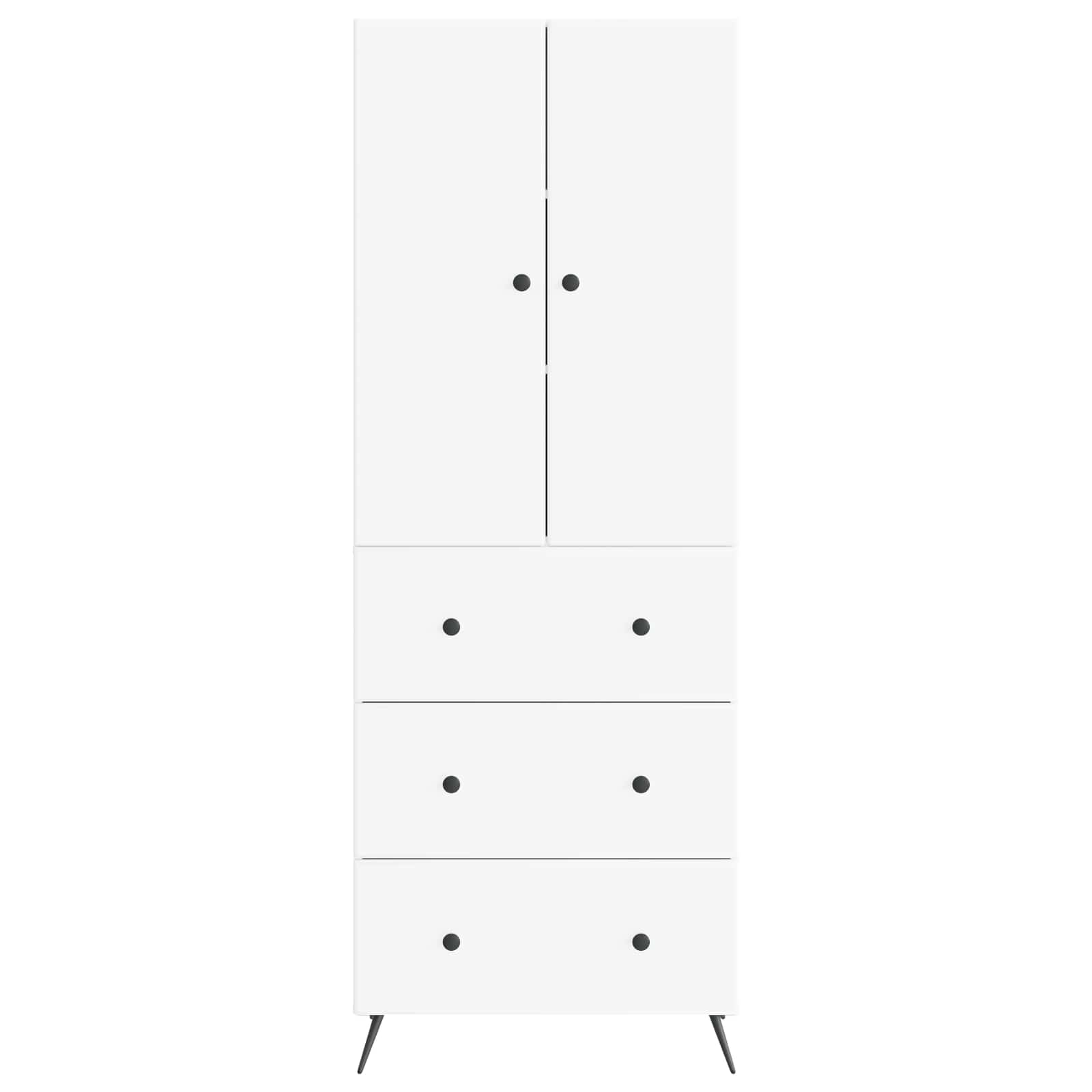 Cabinet Set 2 pcs White 66 x 34.5 x 90 cm Engineered Wood