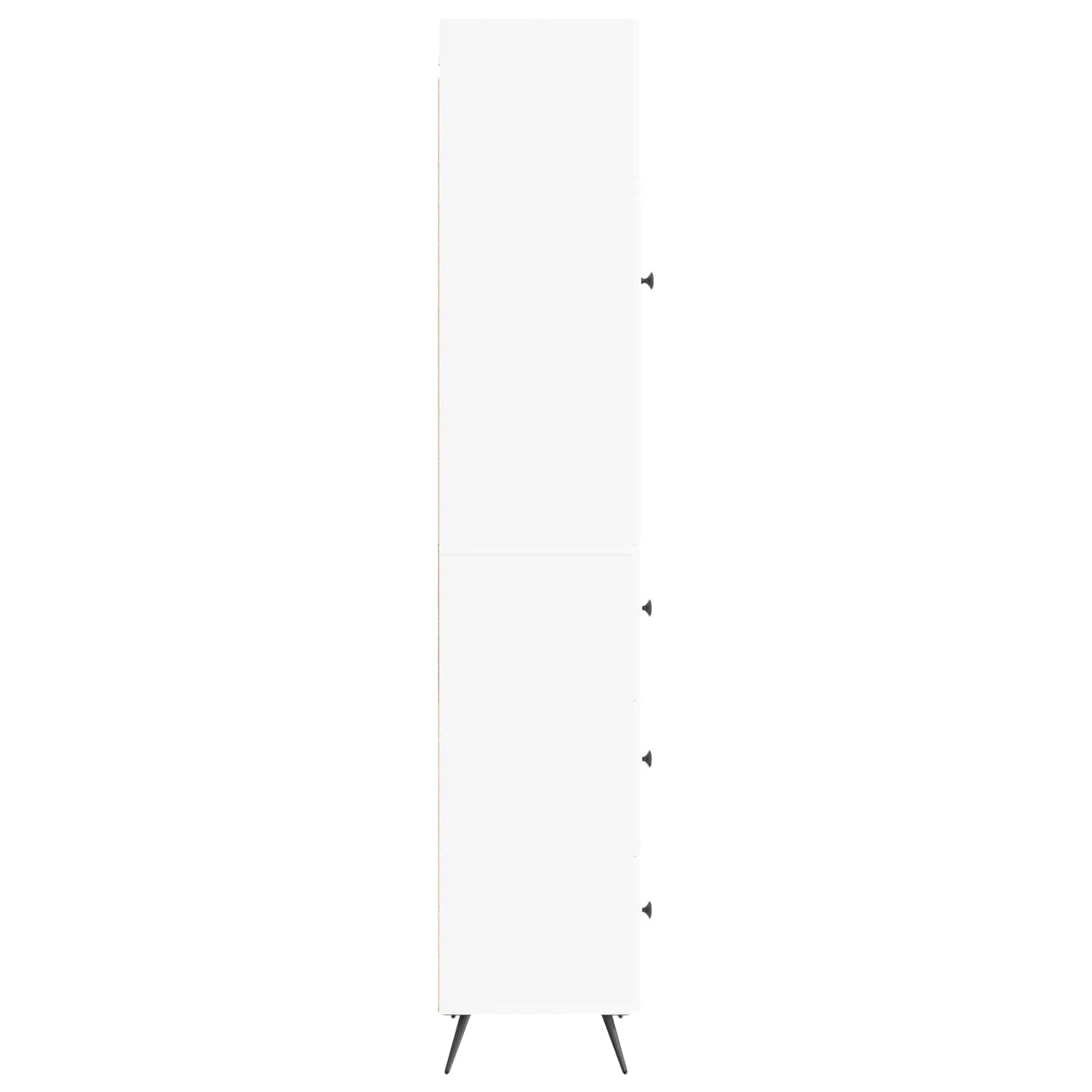Cabinet Set 2 pcs White 34.5 x 34.5 x 90 cm Engineered Wood