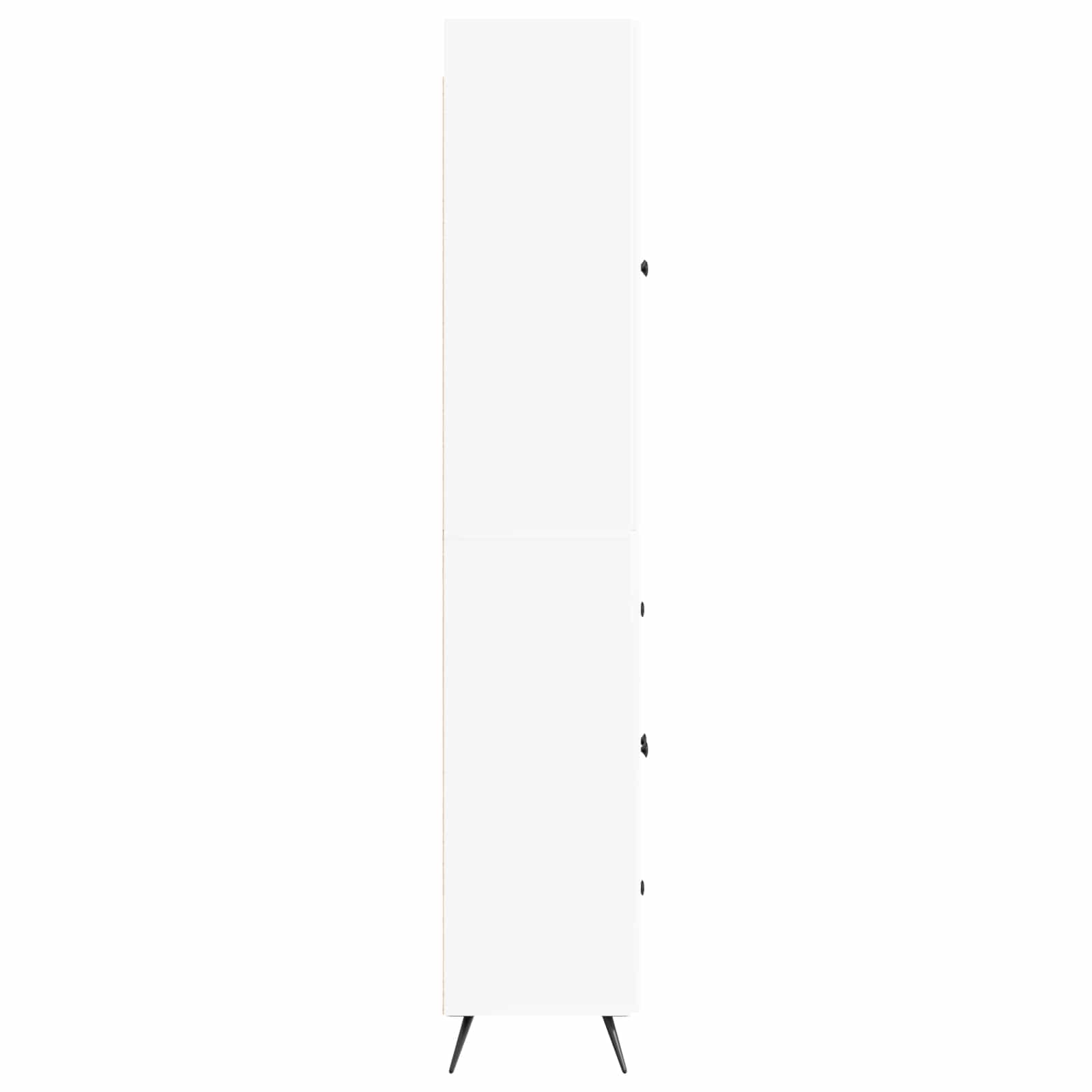 Cabinet Set 2 pcs White Engineered Wood
