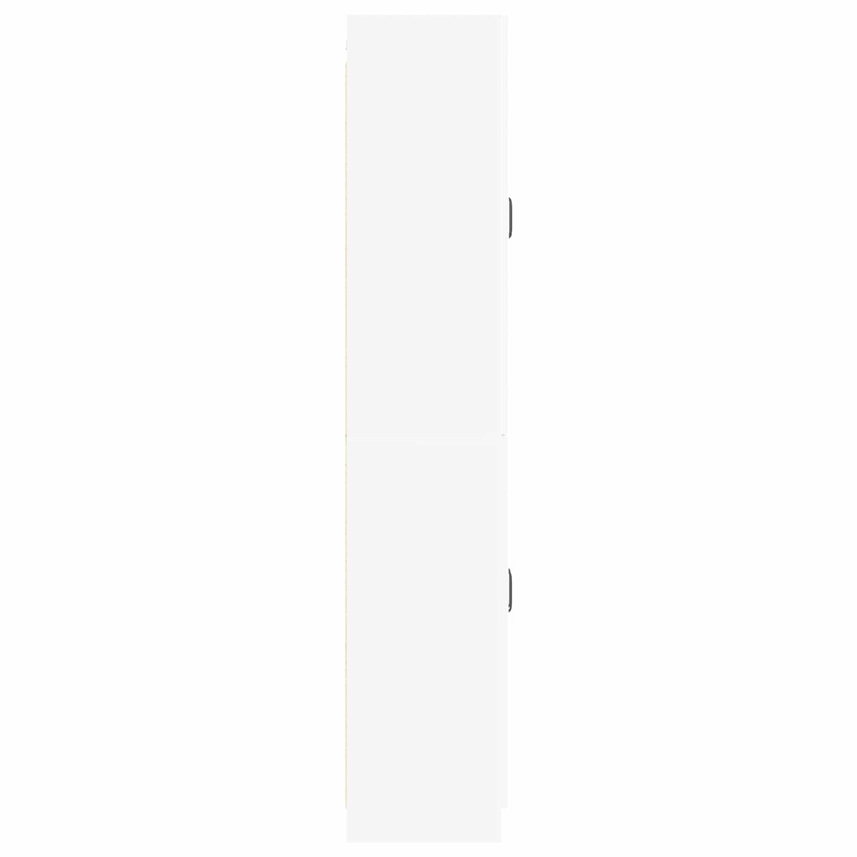 Cabinet Set 2 pcs White Engineered Wood
