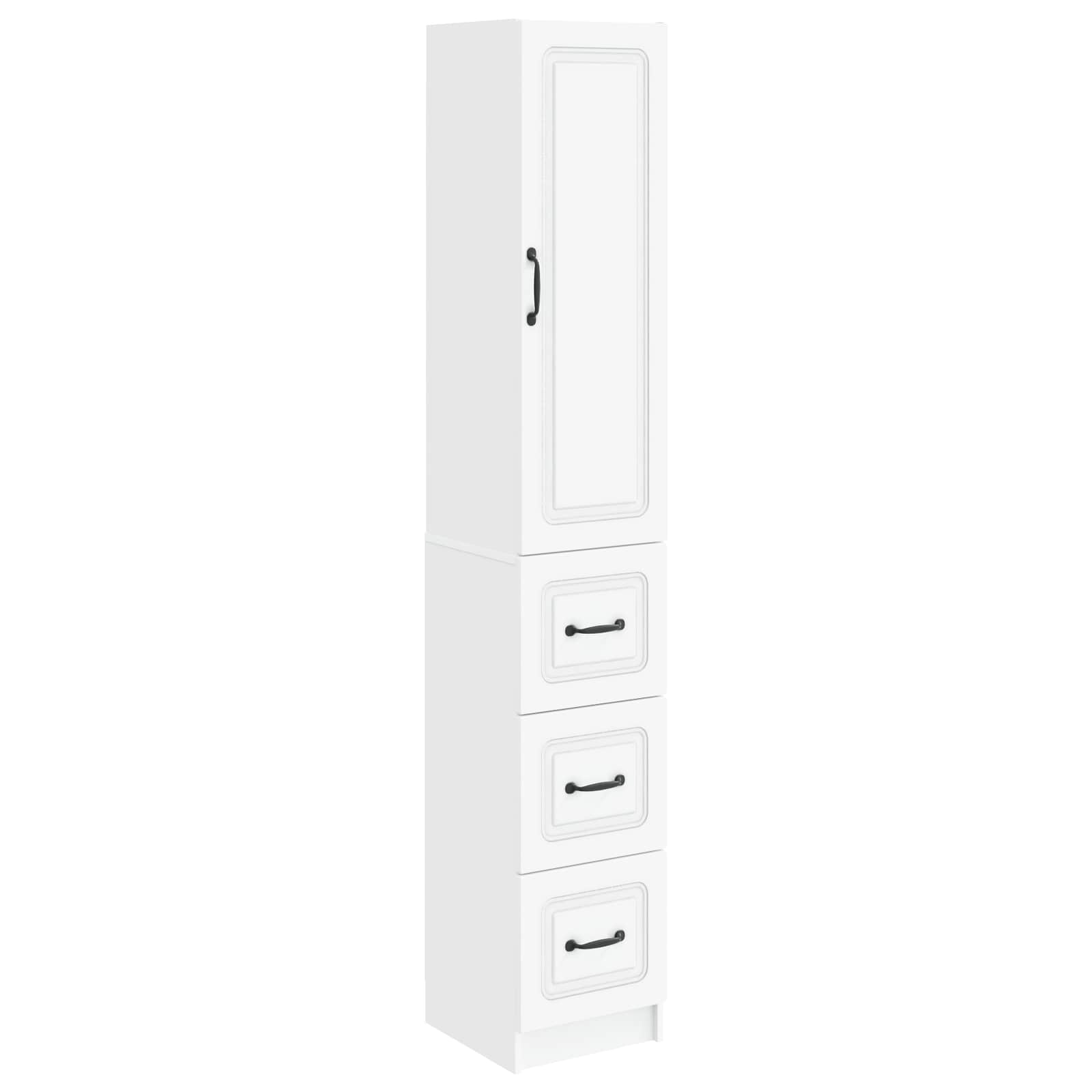 Cabinet Set 2 pcs White 33 x 34.5 x 87 cm Engineered Wood