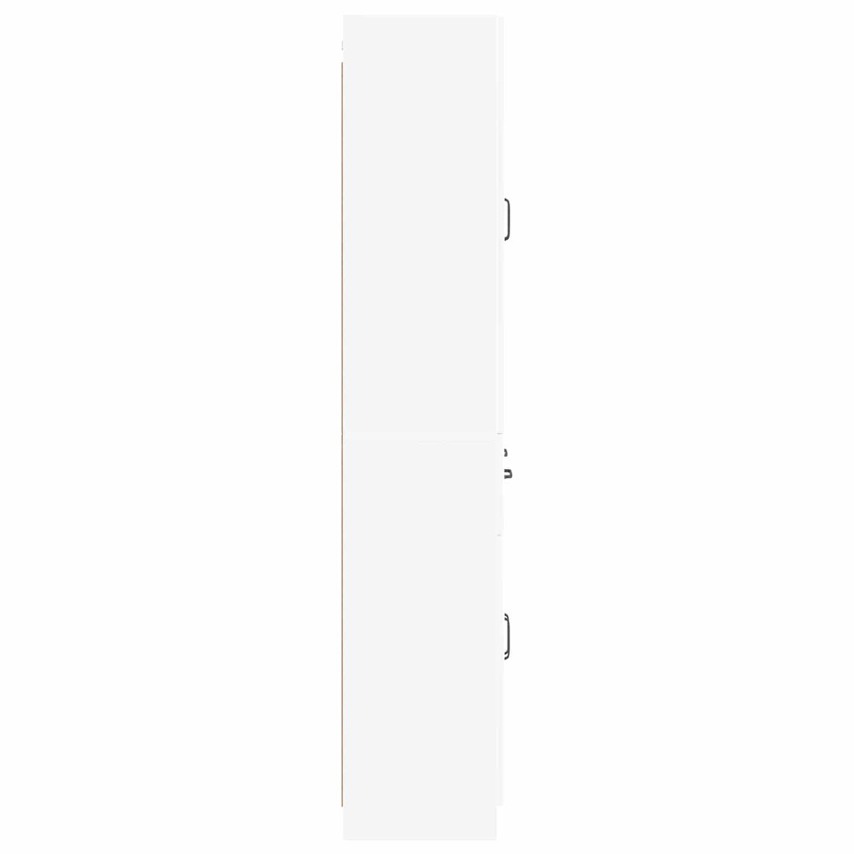 Cabinet Set 2 pcs White Engineered Wood