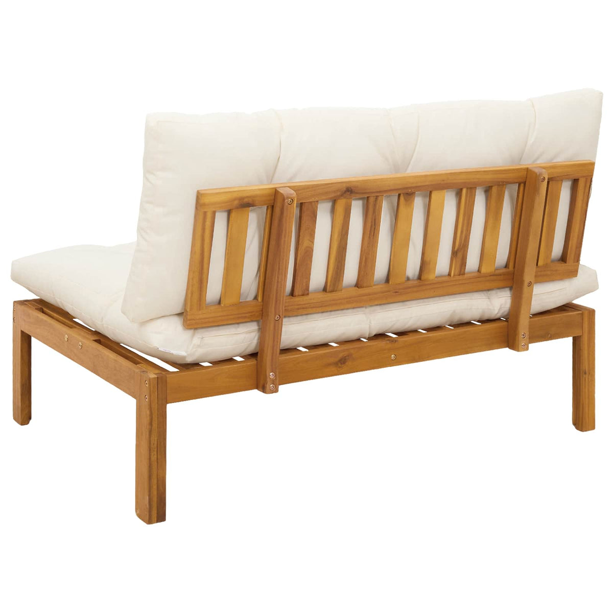 Middle Sofa Unit Natural and Cream White 120 x 80 x 82 cm
