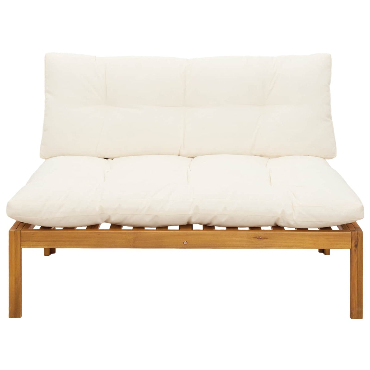 Middle Sofa Unit Natural and Cream White 120 x 80 x 82 cm