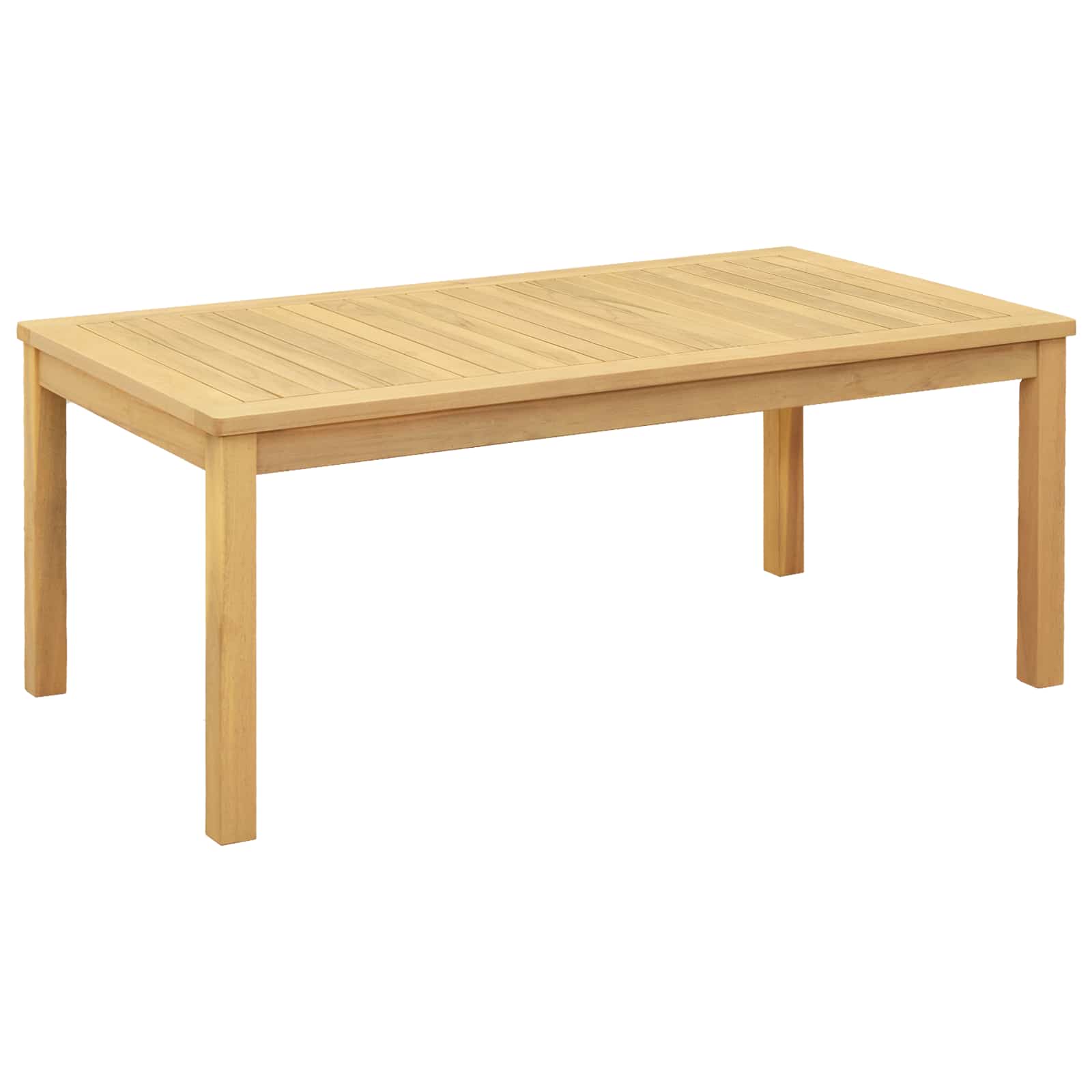 Coffee Table Light acacia 110 x 60 x 45 cm Solid Acacia Wood