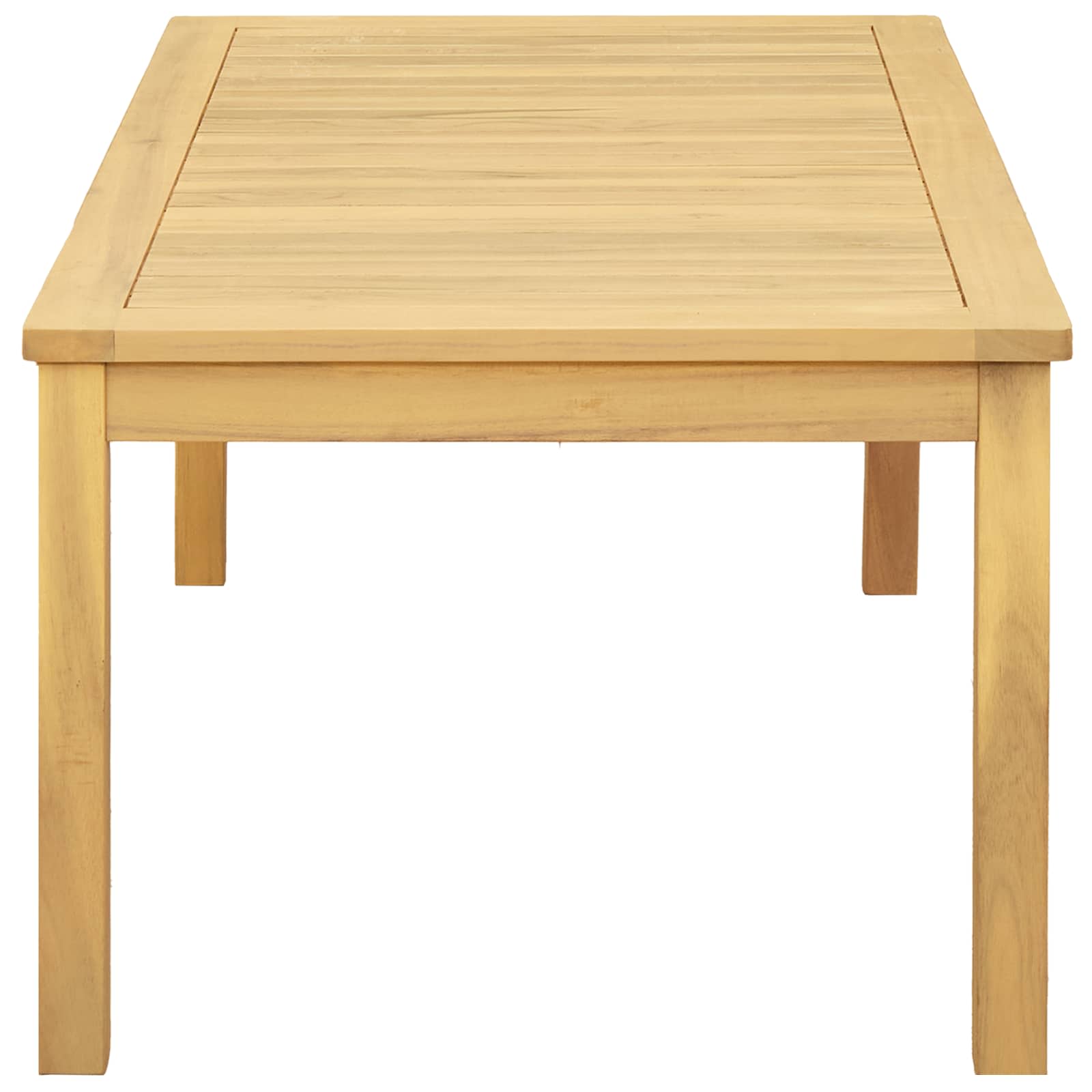 Coffee Table Light acacia 110 x 60 x 45 cm Solid Acacia Wood