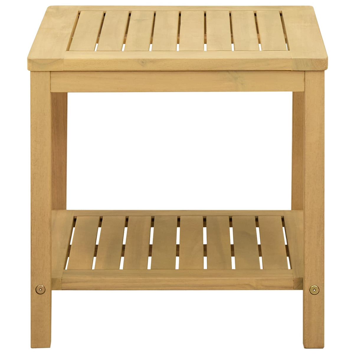 Side Table Oil Natural 45 x 45 x 45 cm Solid Acacia Wood
