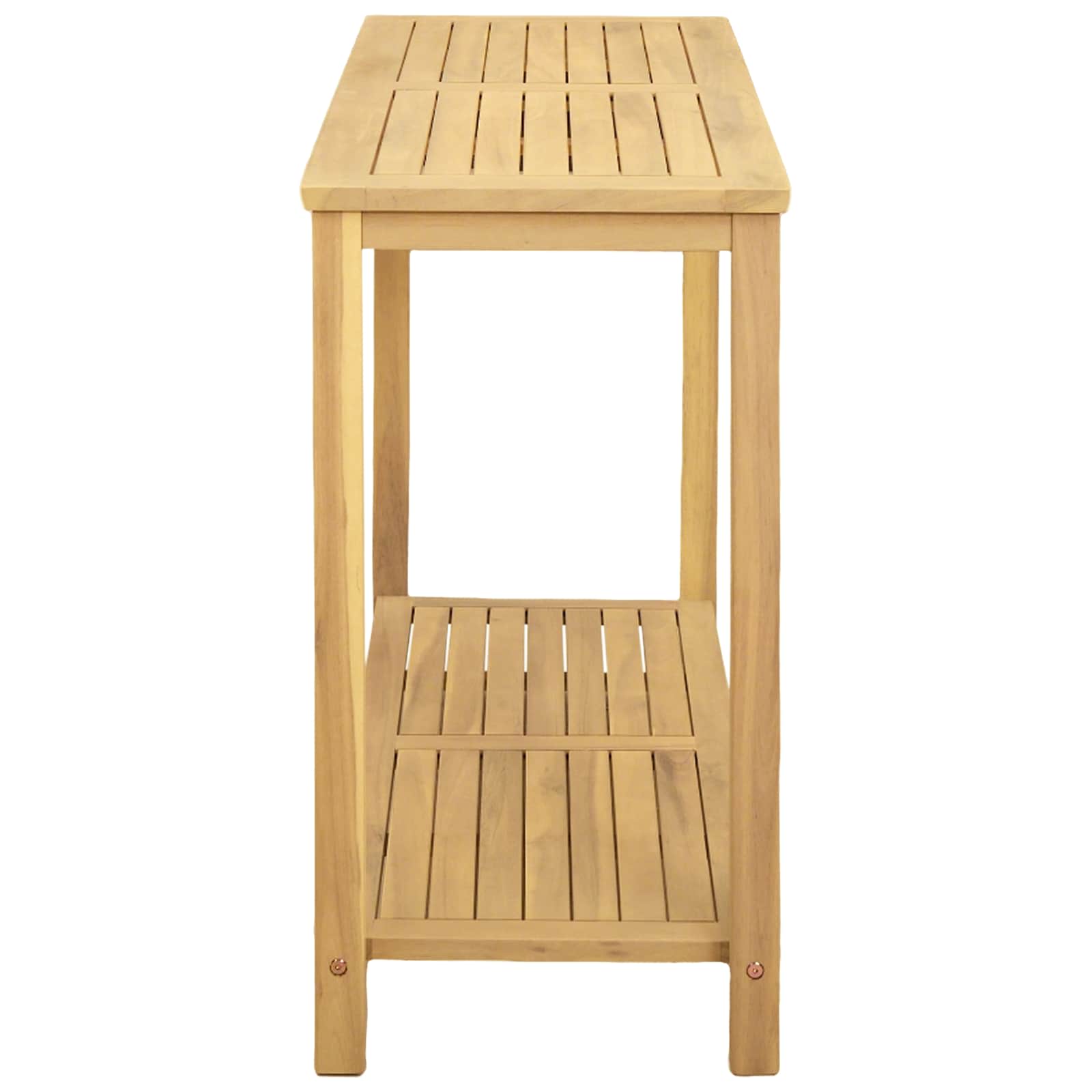 Garden Console Table Light acacia 110 x 40 x 75 cm