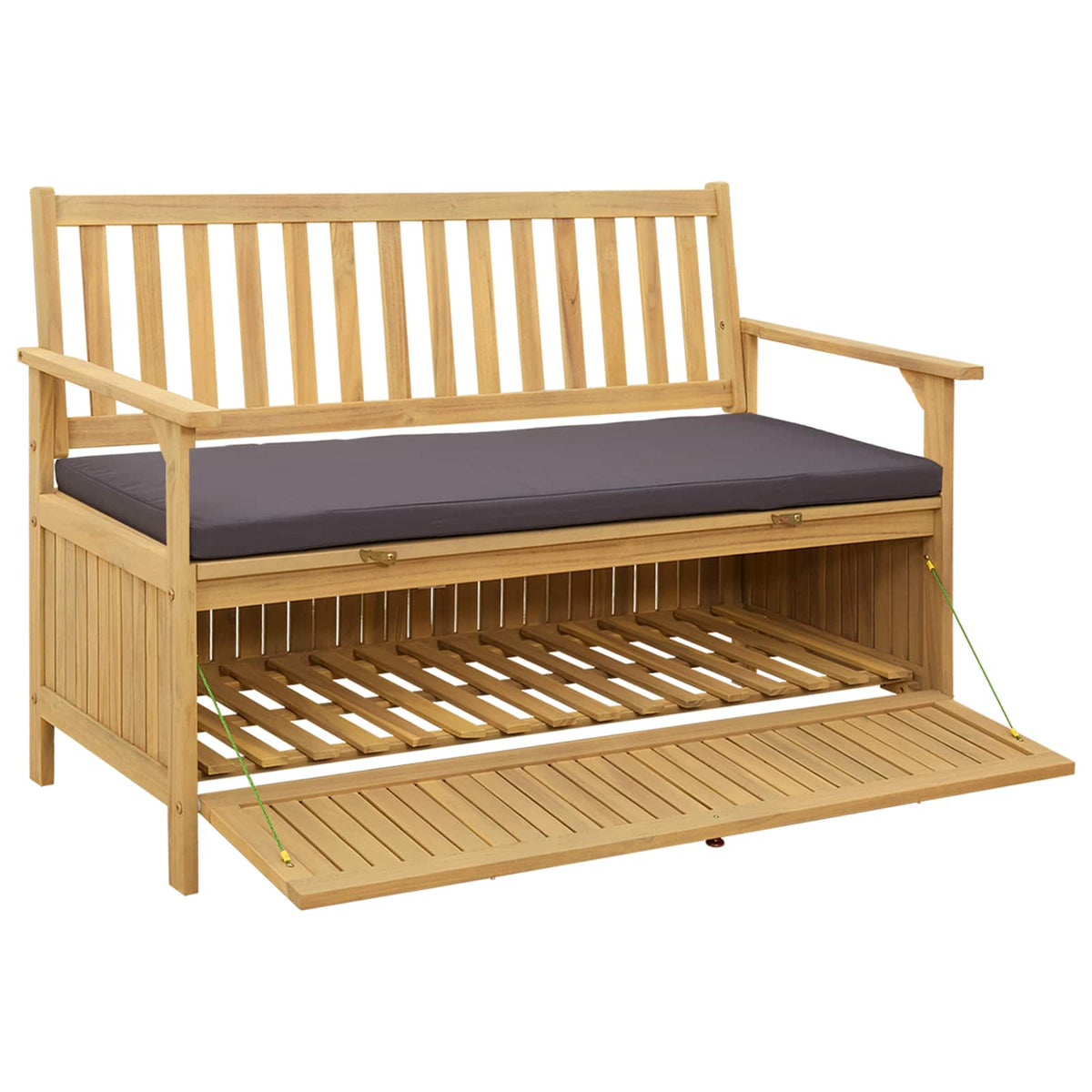 Storage Bench with Cushion with Storage 120 x 63 x 84 cm