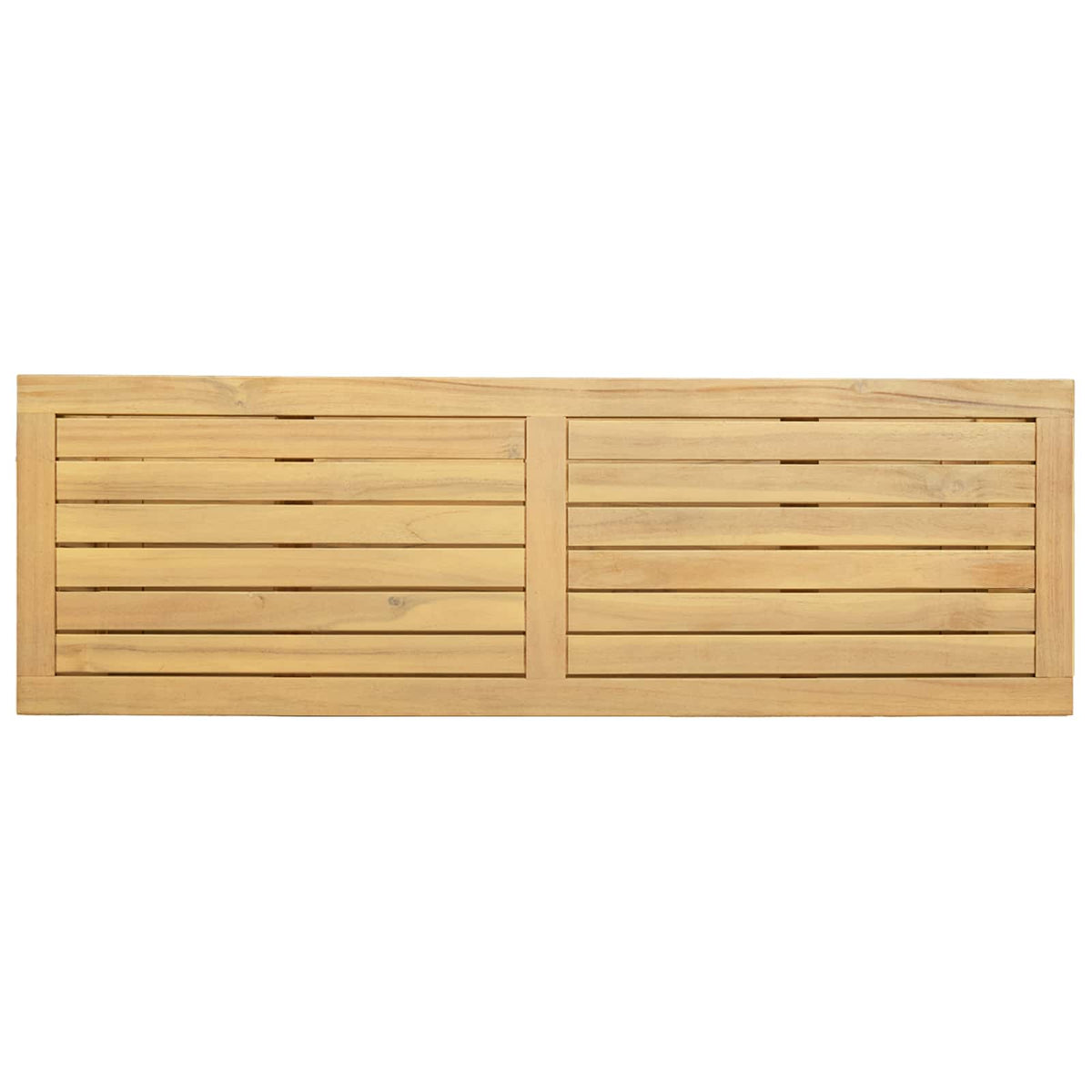 Garden Console Table with Storage Light acacia 110 x 35 x 75 cm