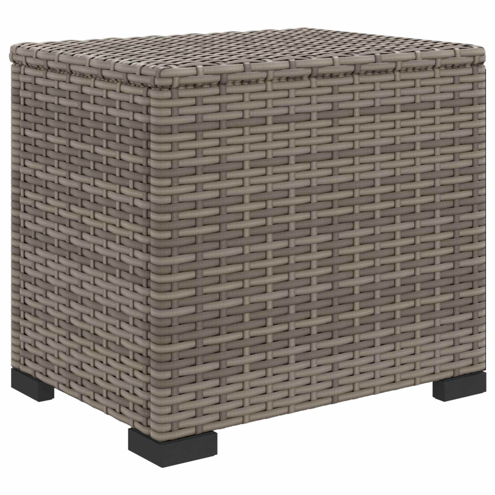 Garden Footstool with Cushion 40 x 30 x 40 cm