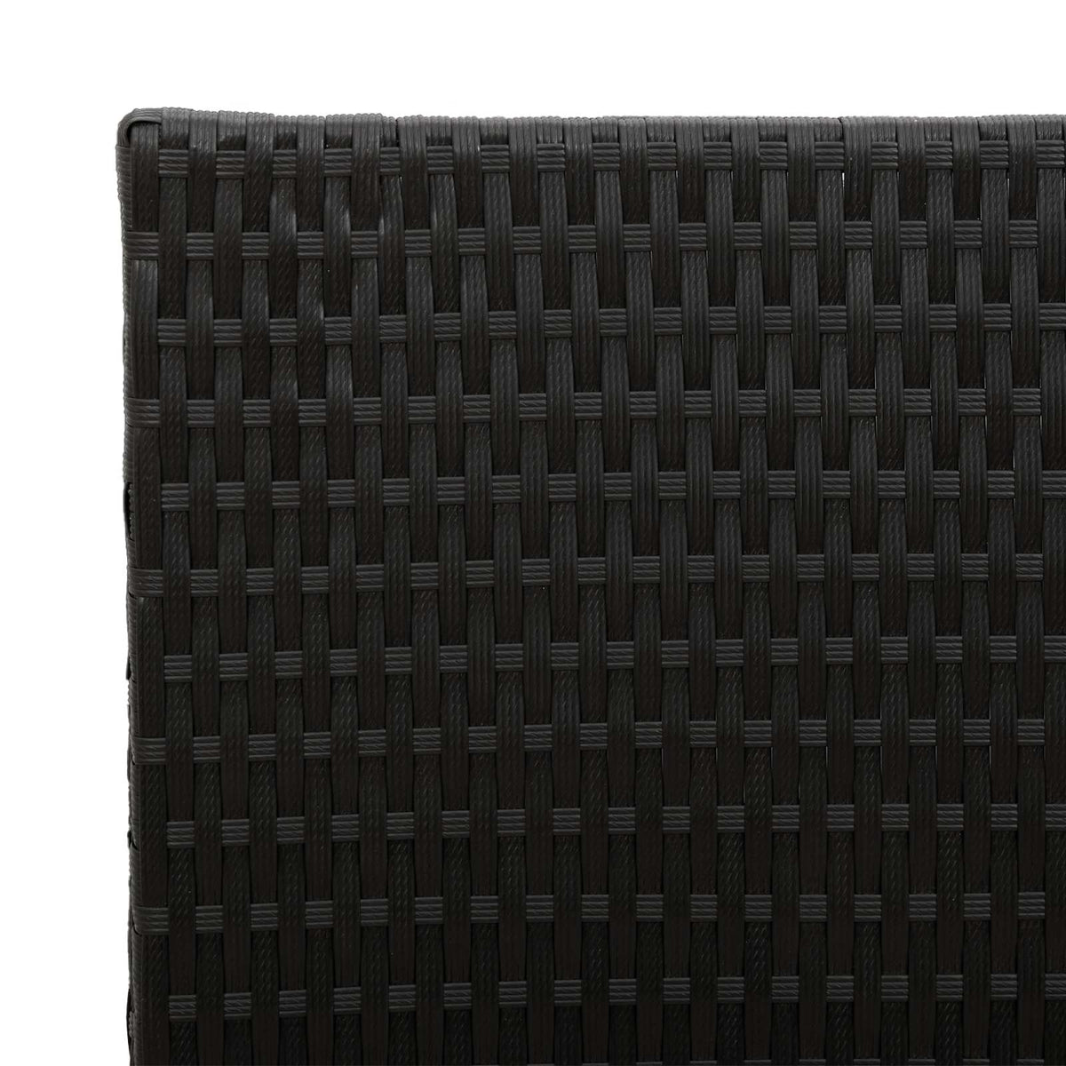 Tall Planter Black 55 x 22 x 70 cm Poly Rattan