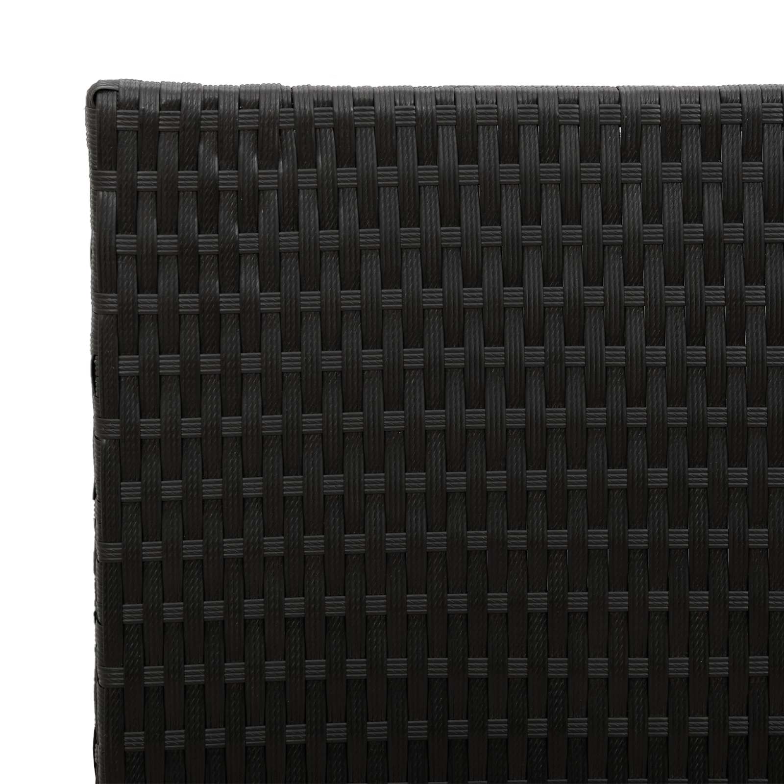 Tall Planter Black 55 x 22 x 70 cm Poly Rattan