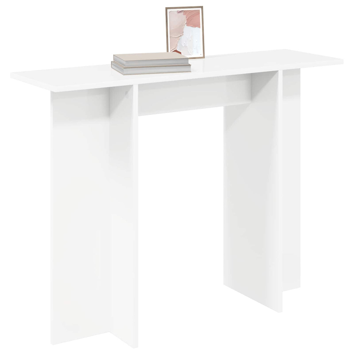 Console Table White 100 x 30 x 75 cm Engineered Wood