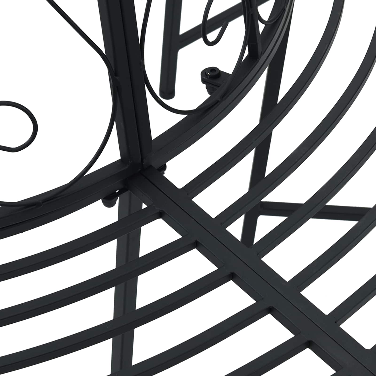 Tree Bench Ø 160 x 89 cm Steel Black Round