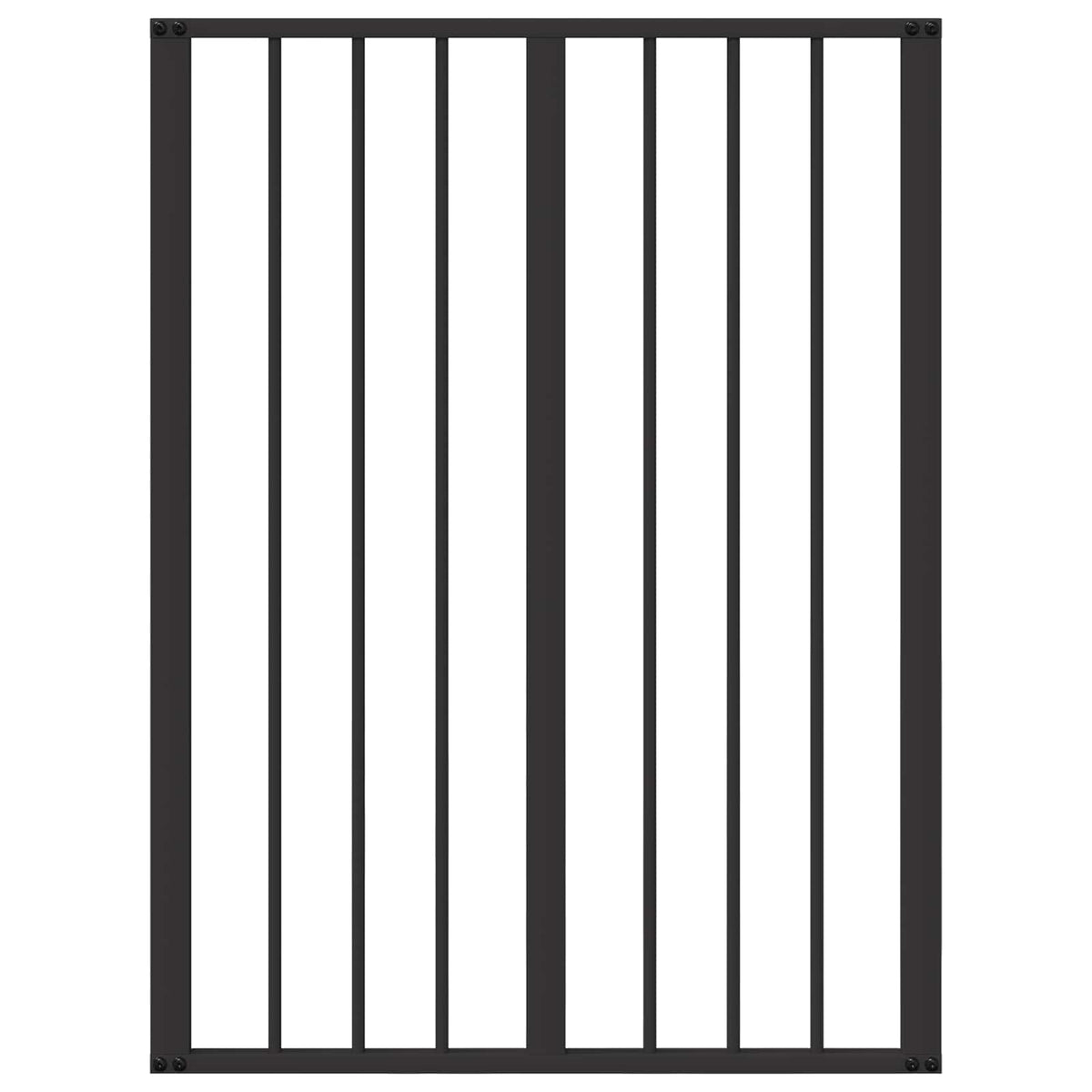 Dog Gate 2 pcs Black 60 x 80 cm Galvanised Steel