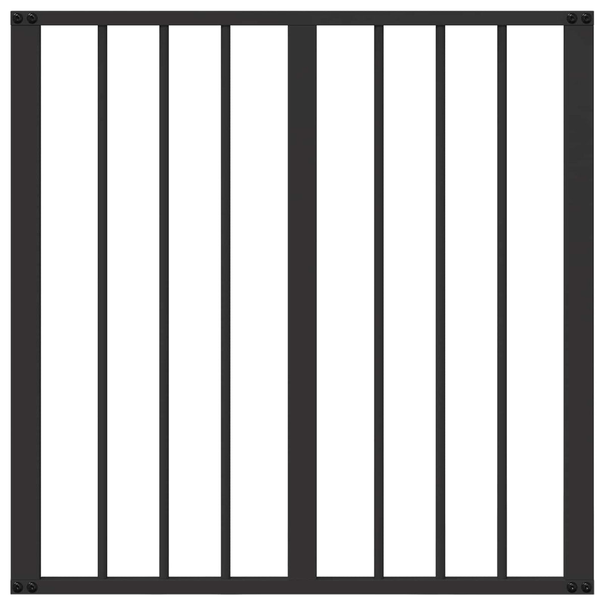 Dog Gate 4 pcs Black 60 x 60 cm Galvanised Steel