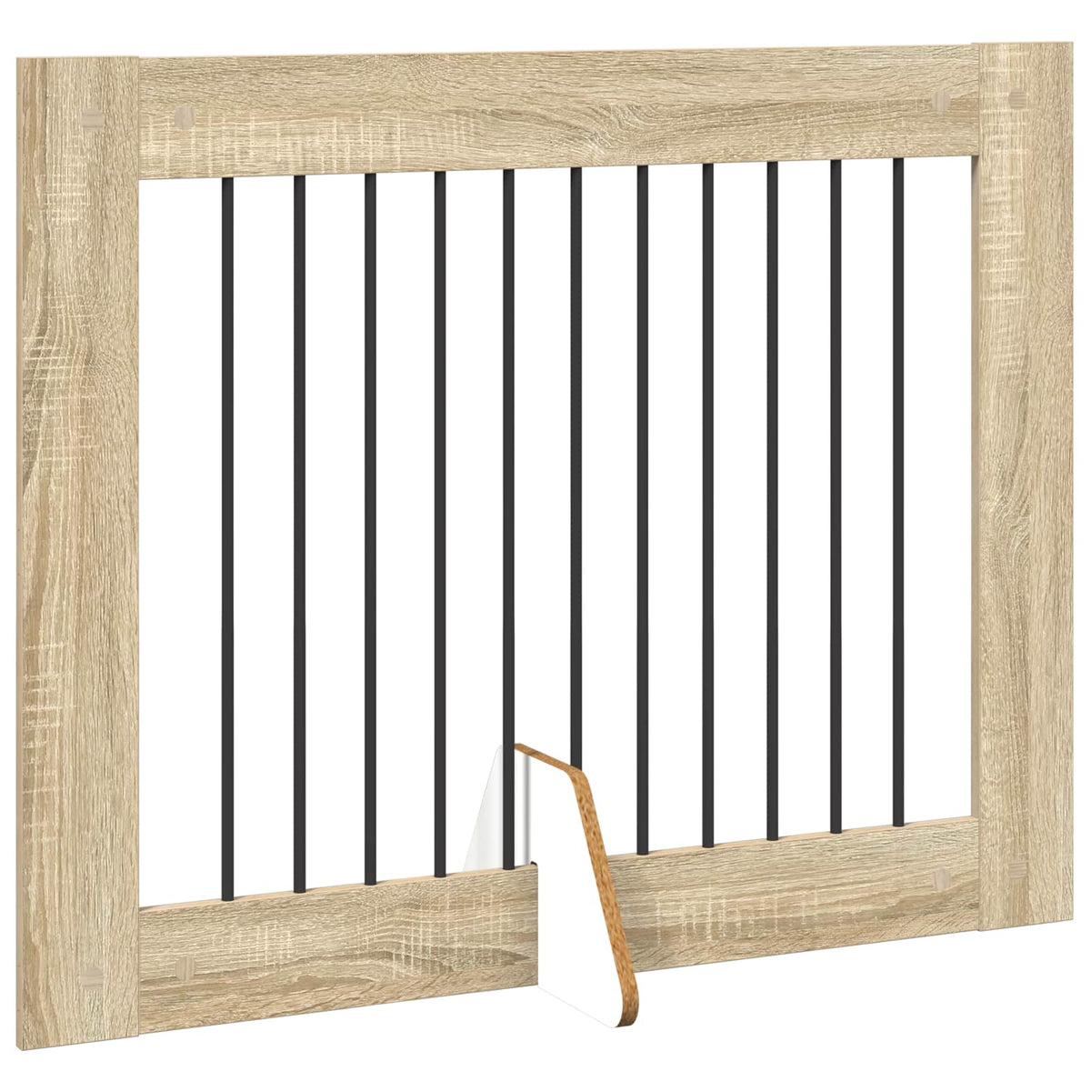 Dog Gate with Stands 2 pcs Sonoma Oak 100 x 80 cm