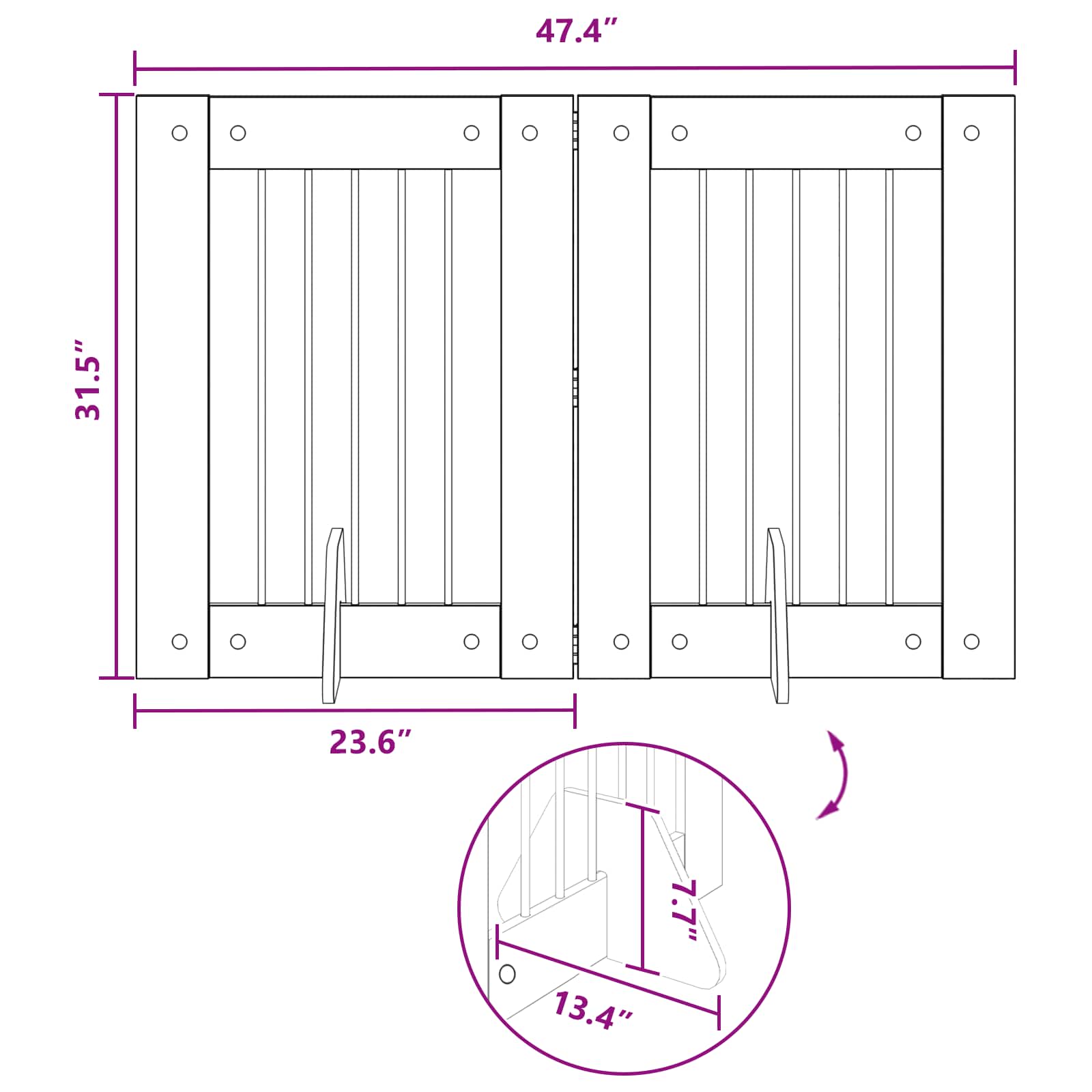 Foldable Dog Gate with Stands 2 pcs Artisan Oak 120,5 cm