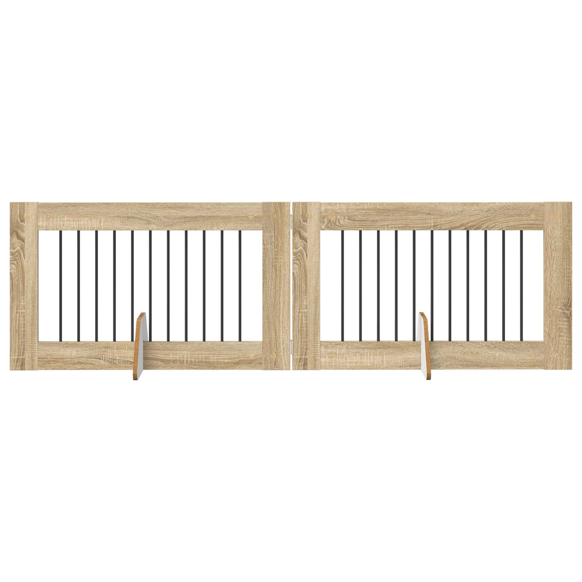 Dog Gate with Stands 2 pcs Sonoma Oak 100 x 60 cm