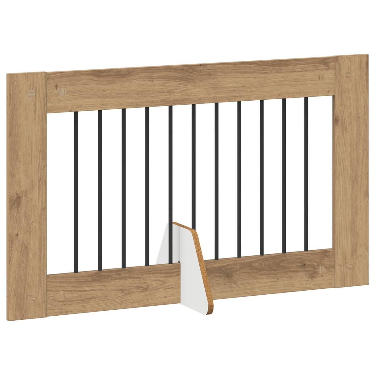Dog Gate with Stands 4 pcs Artisan Oak 100 x 60 cm